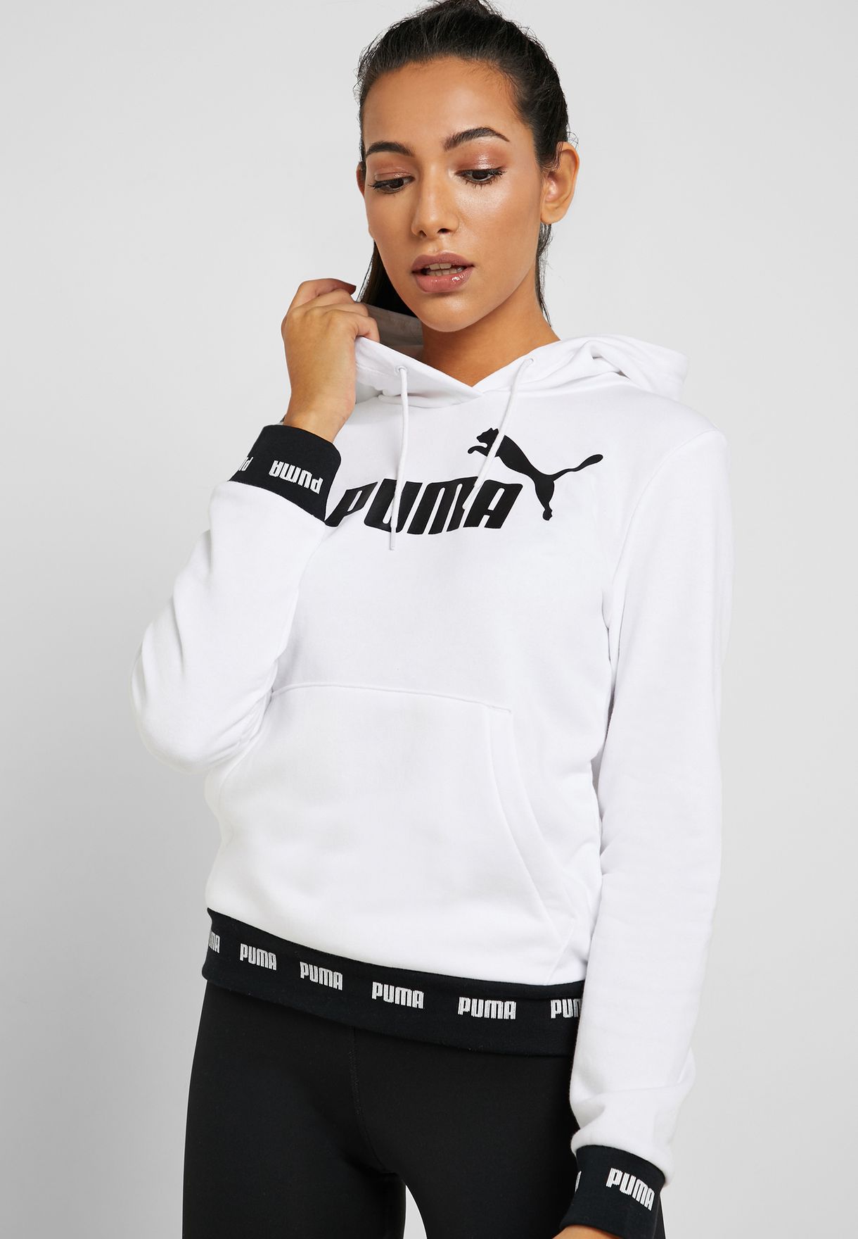 Buy PUMA white Amplified Hoodie for 