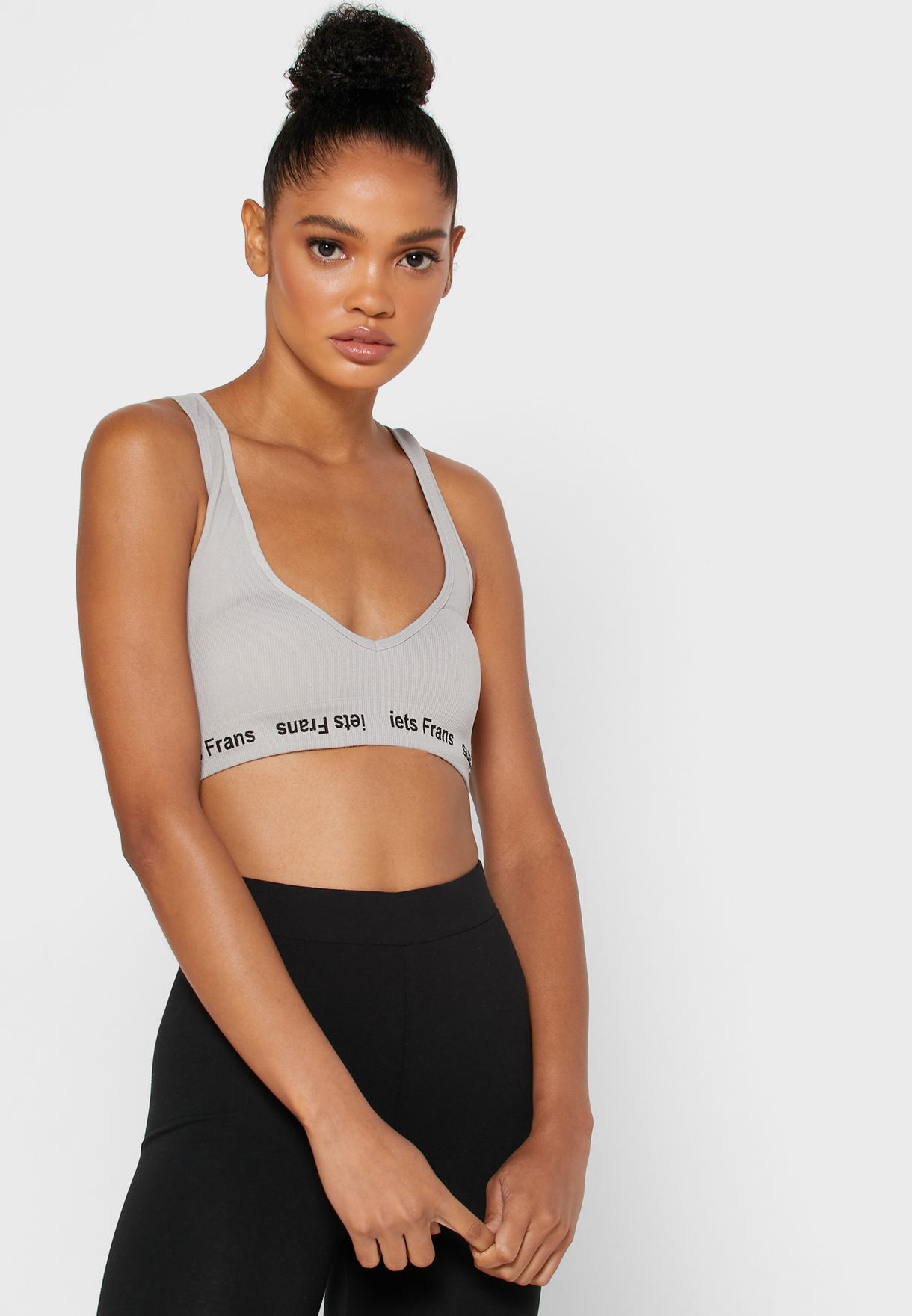 ribbed sports bra