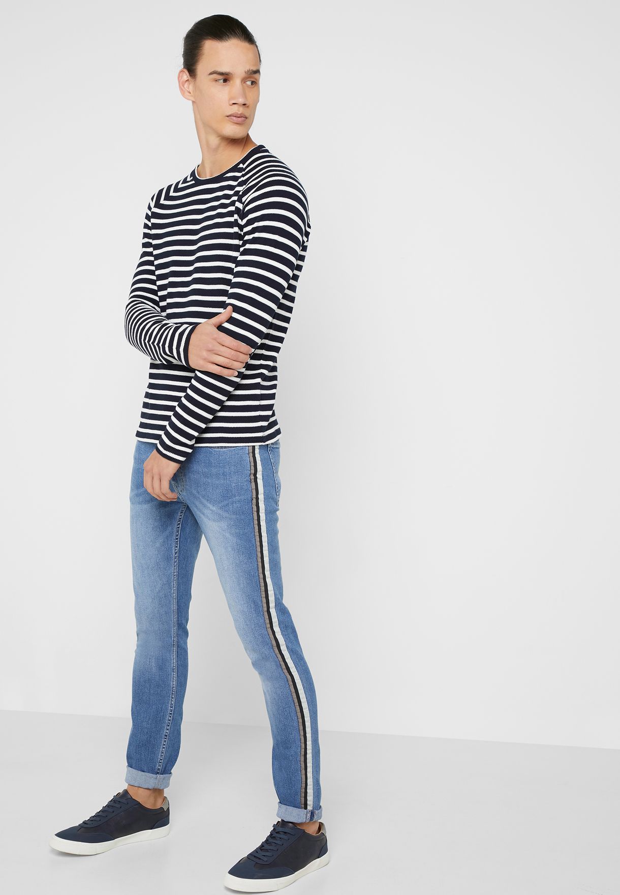 side stripe jeans for mens