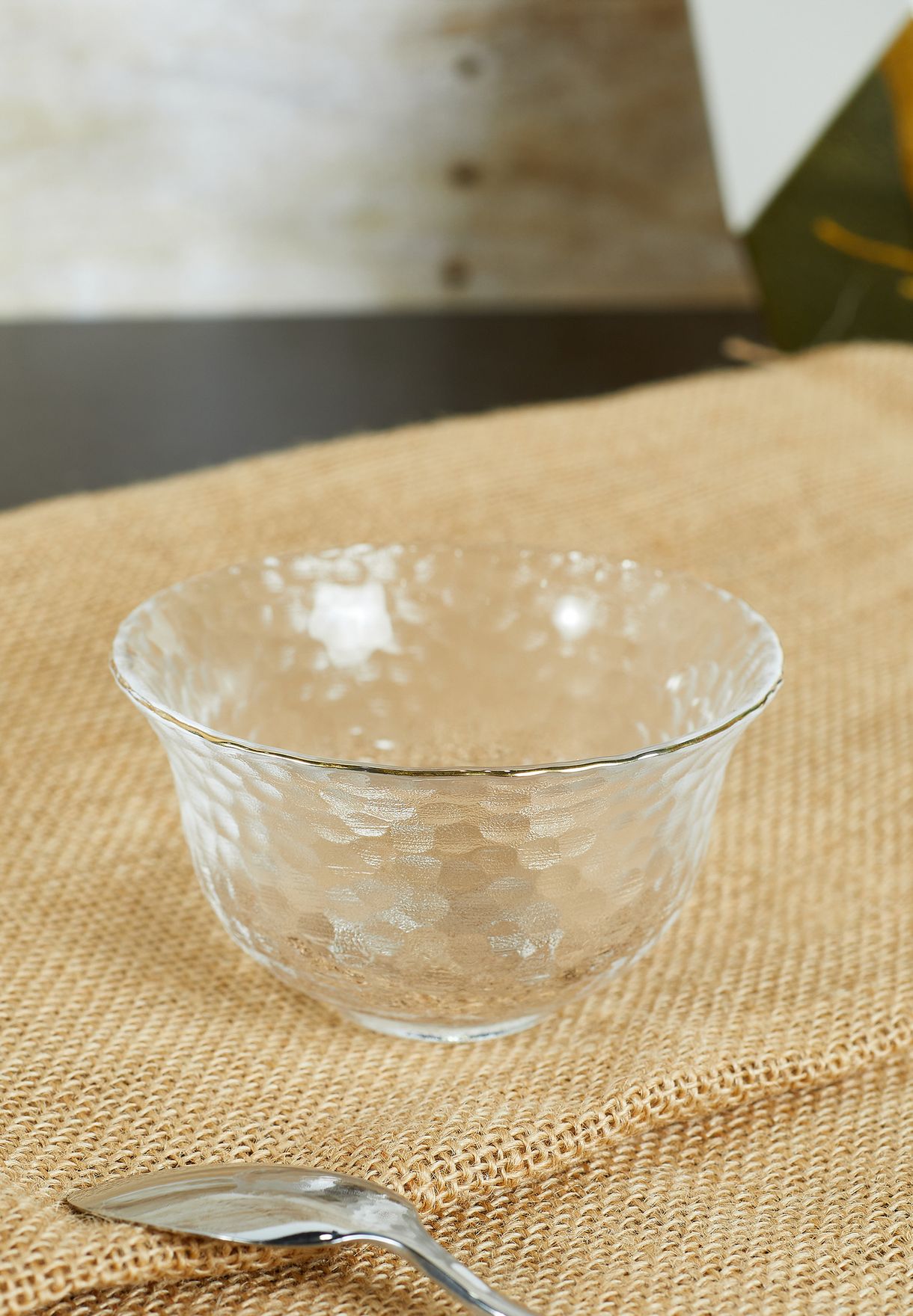 Glass Teacup And Saucer Set