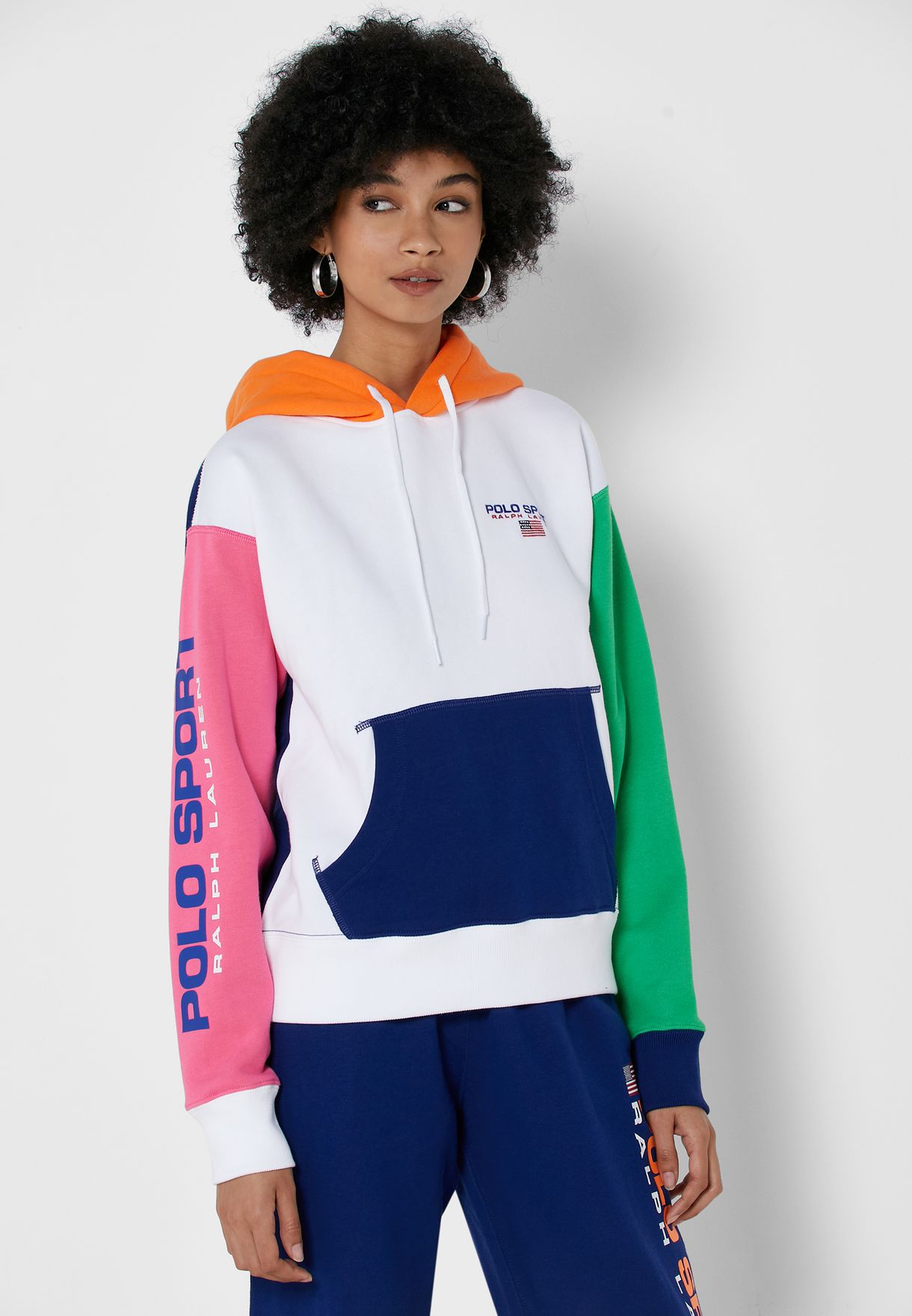 Buy Polo Ralph Lauren multicolor Colorblock Hoodie for Women in MENA,  Worldwide