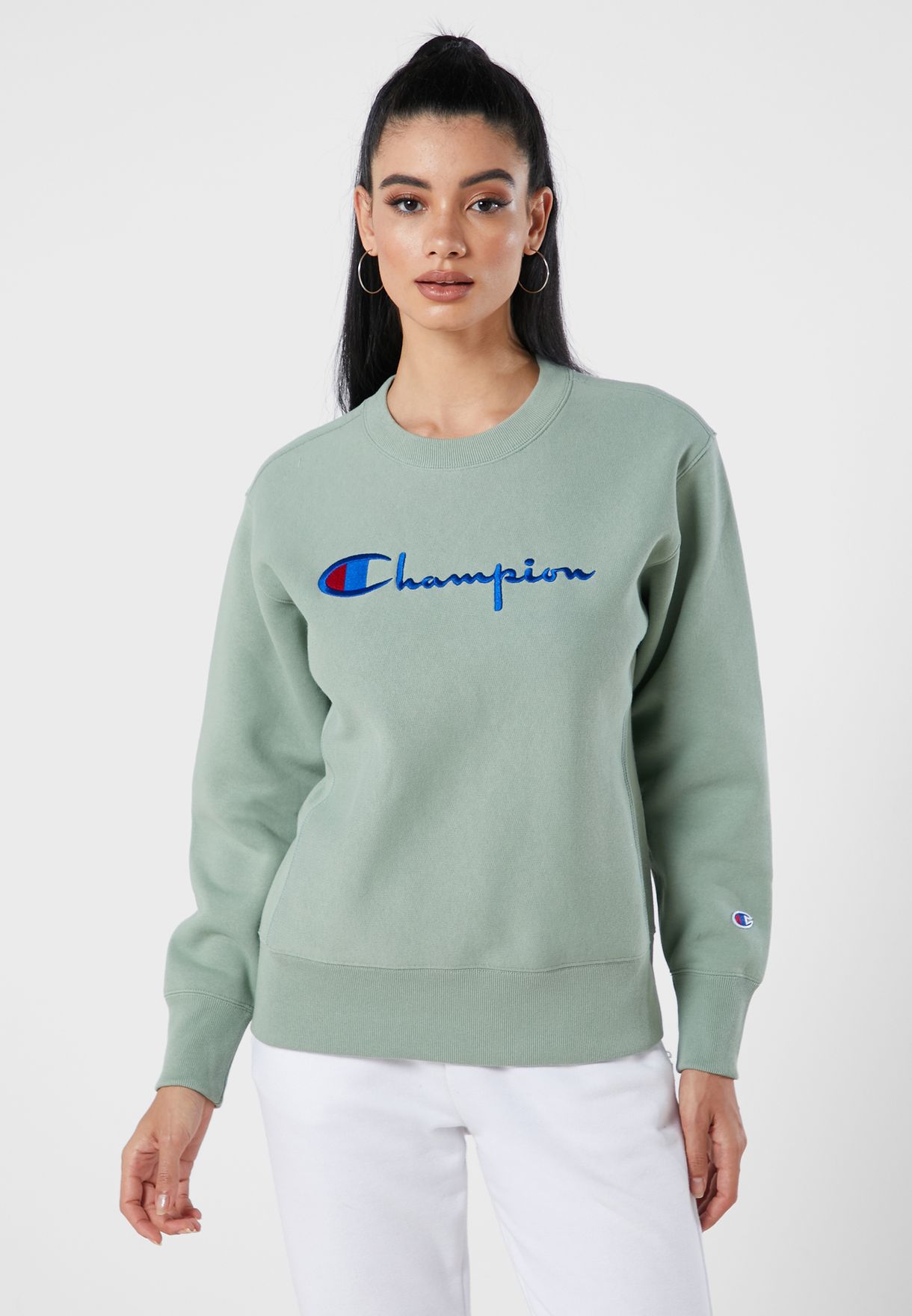 champion green sweater