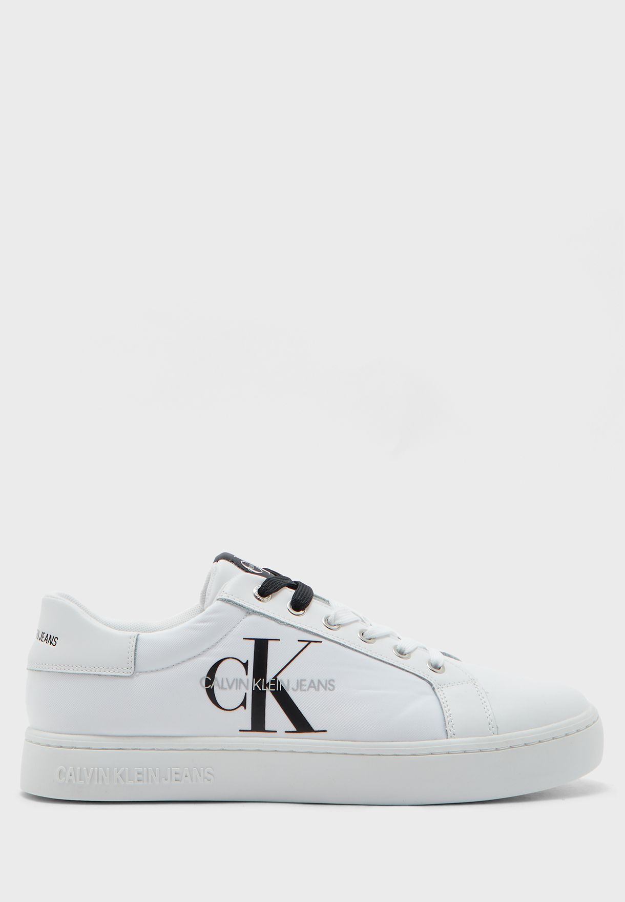Buy Calvin Klein white Cupsole Low Top Sneakers for Men in Dubai, Abu Dhabi