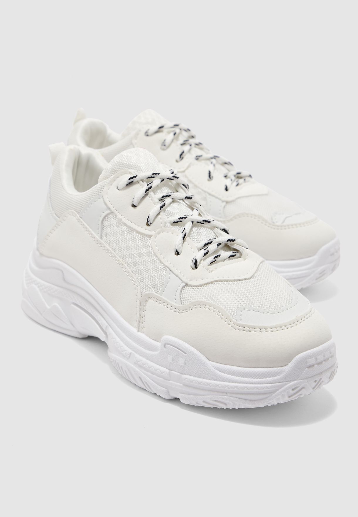 Buy Public Desire white Fiyah Sneaker 