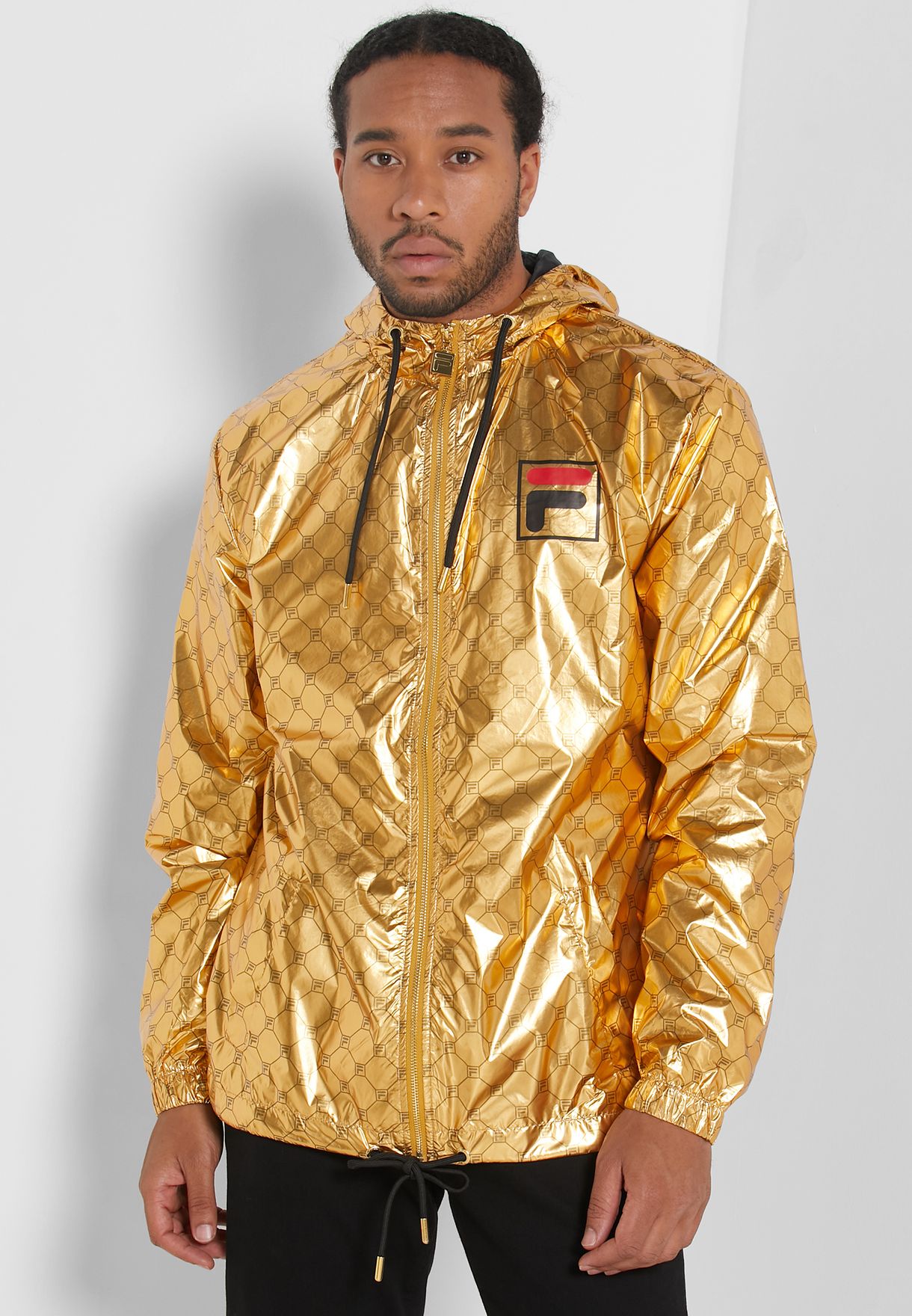 gold fila jacket