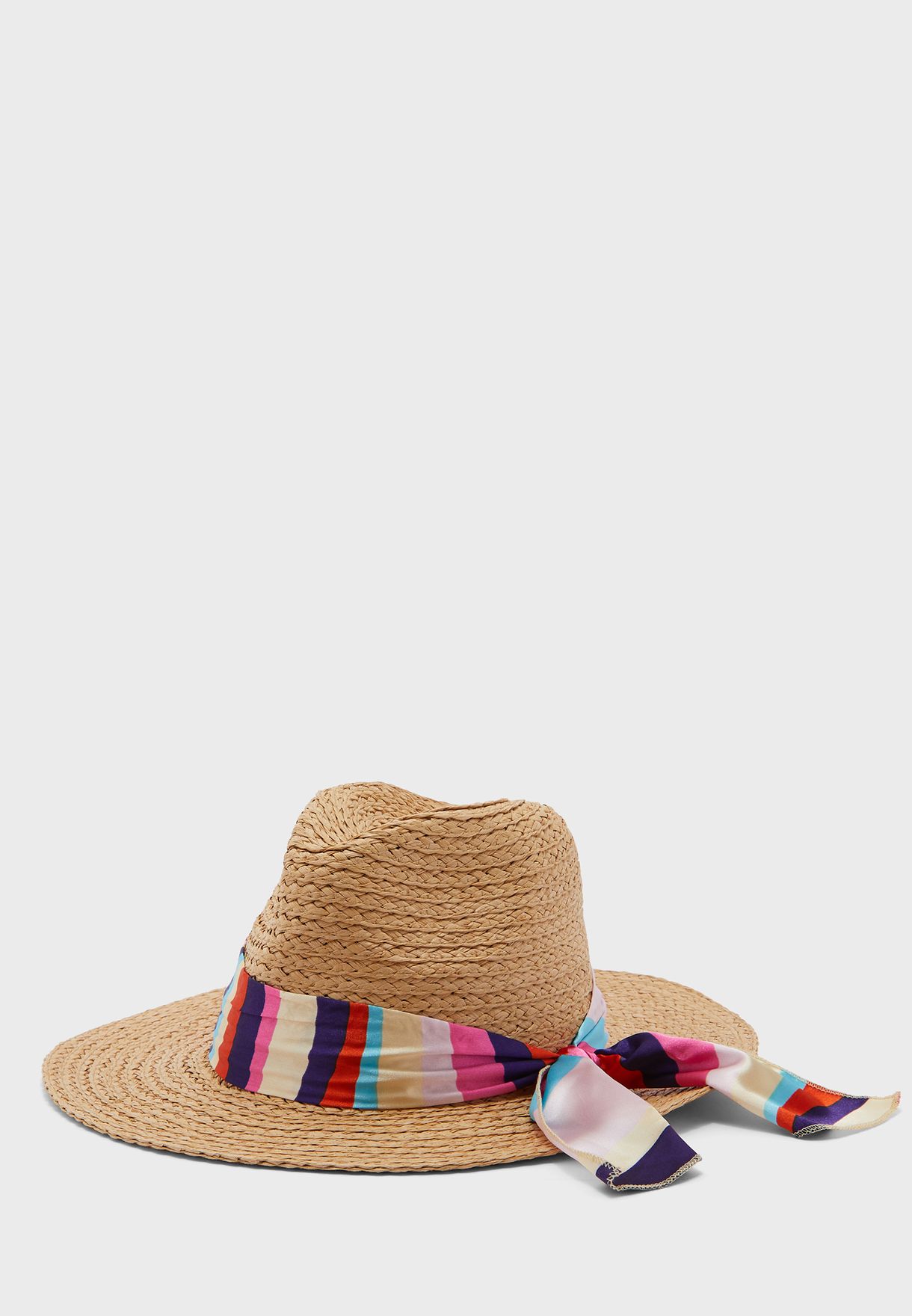 straw hat scarf