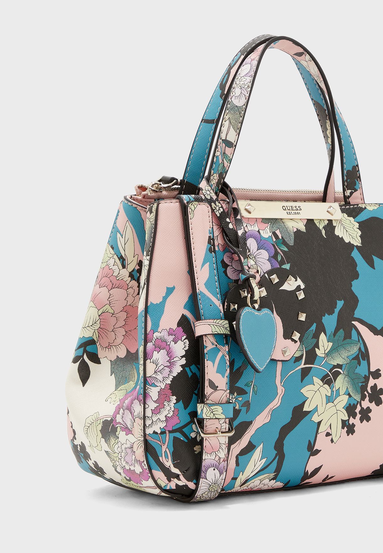 guess handbolsas floral print