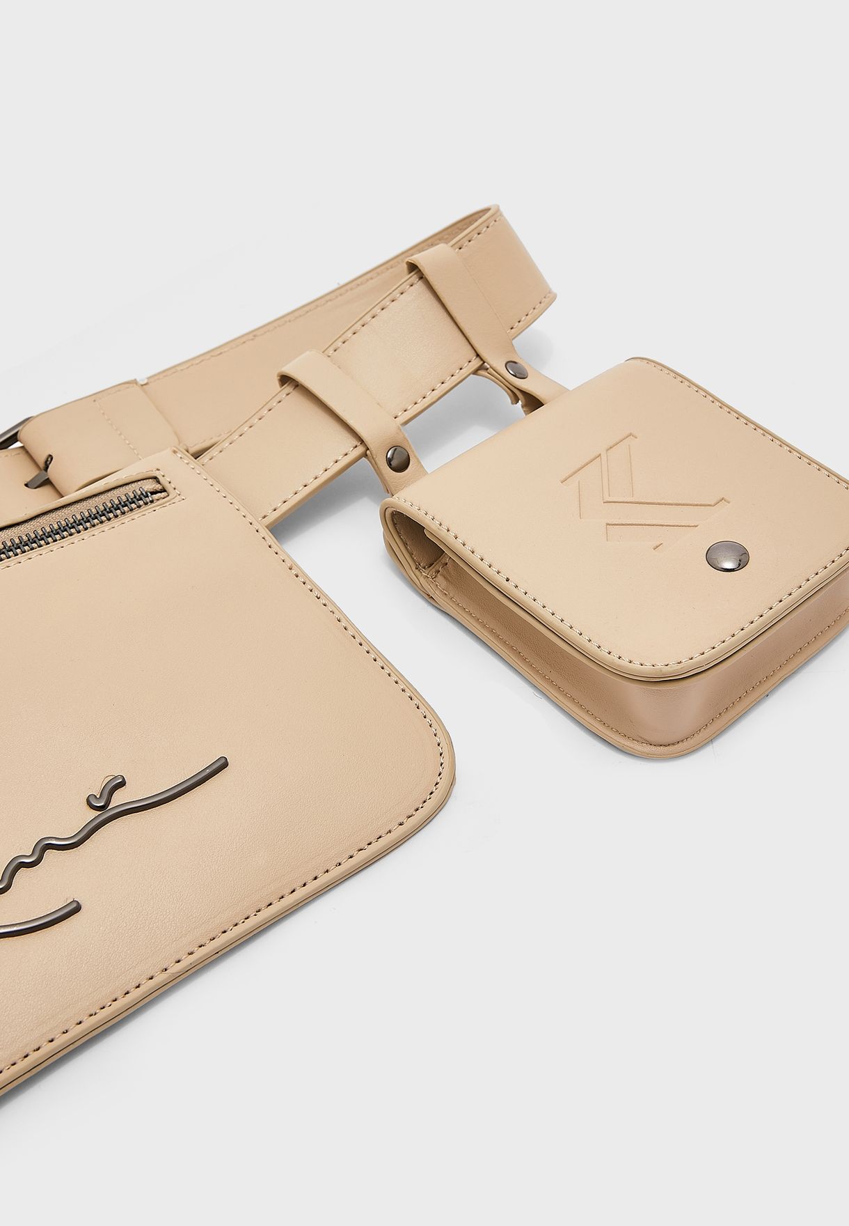 Metal Signature Multipocket Messenger