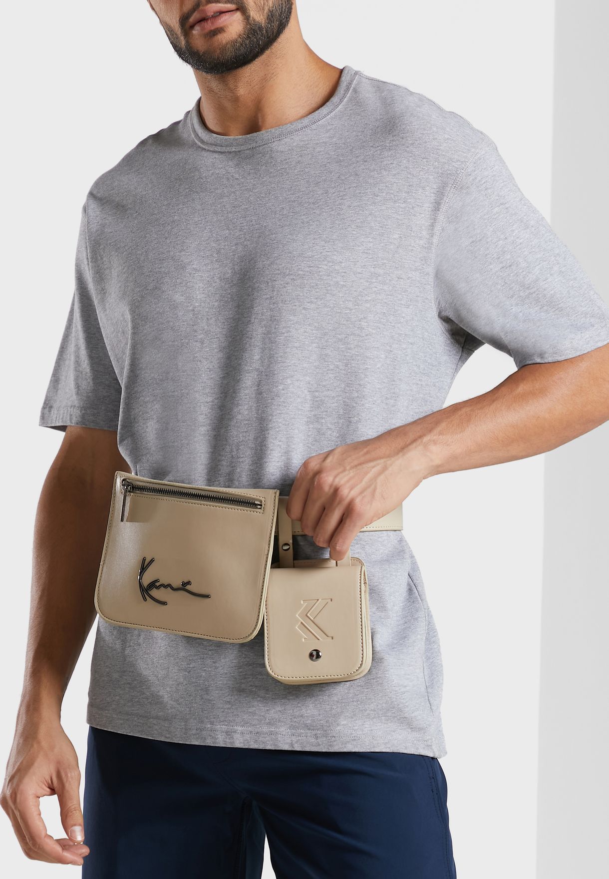 Metal Signature Multipocket Messenger