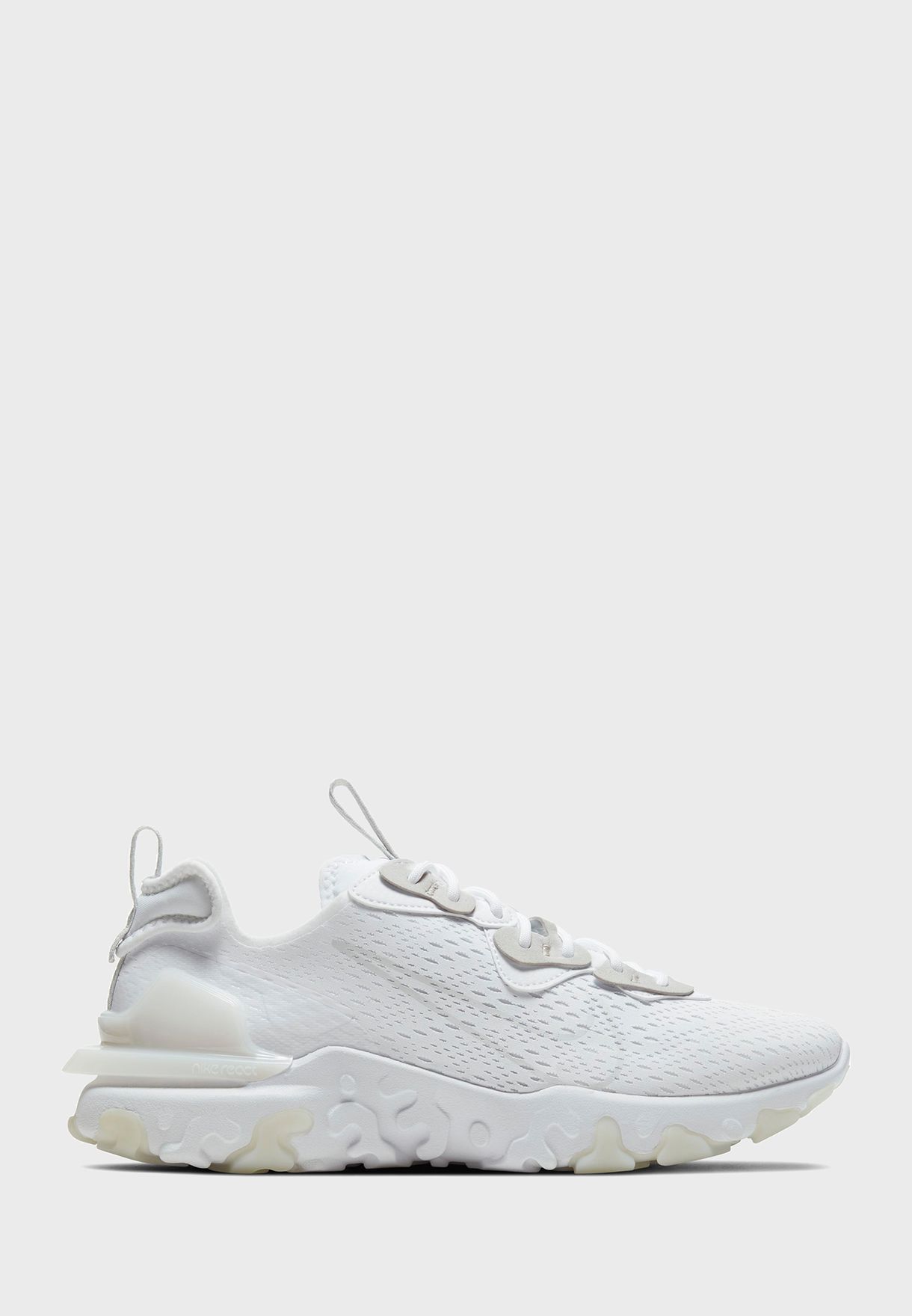 all white nike react vision