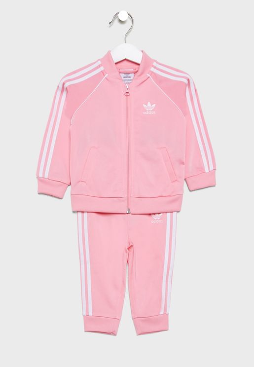 adidas rose gold tracksuit