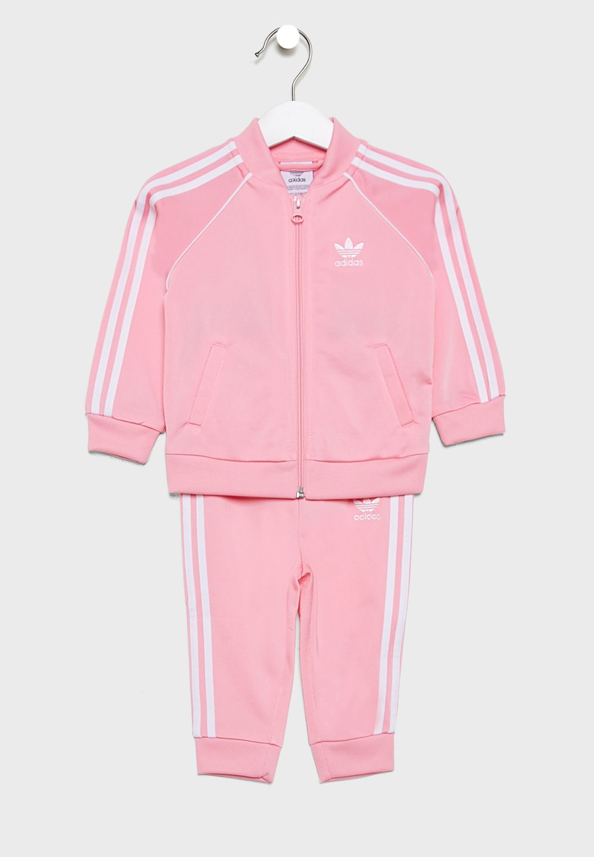 adidas pink tracksuit kids