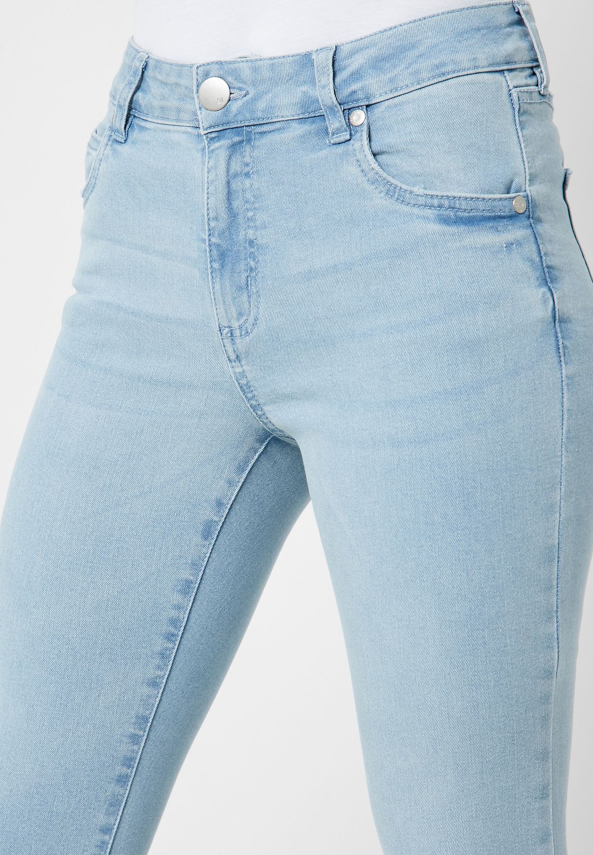Mid Rise Ankle Grazer Skinny Jeans