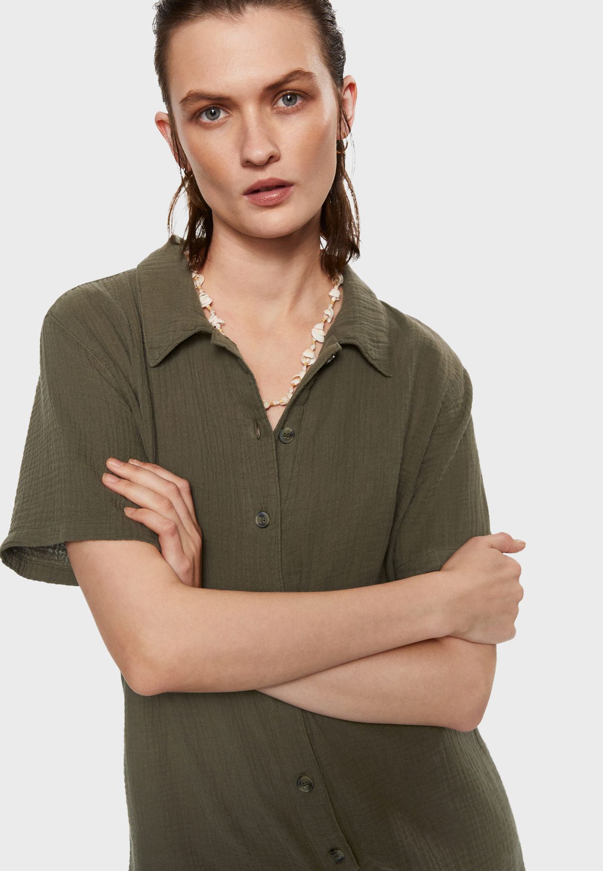 Button Detail Playsuit
