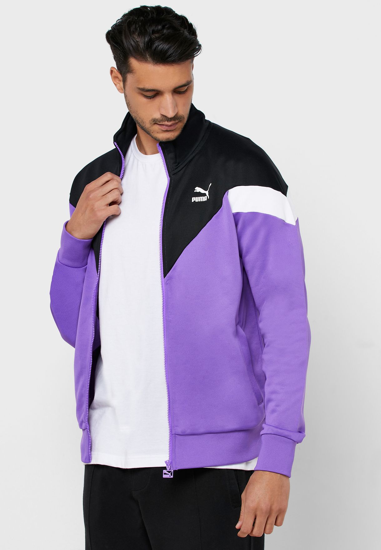 purple puma outfit
