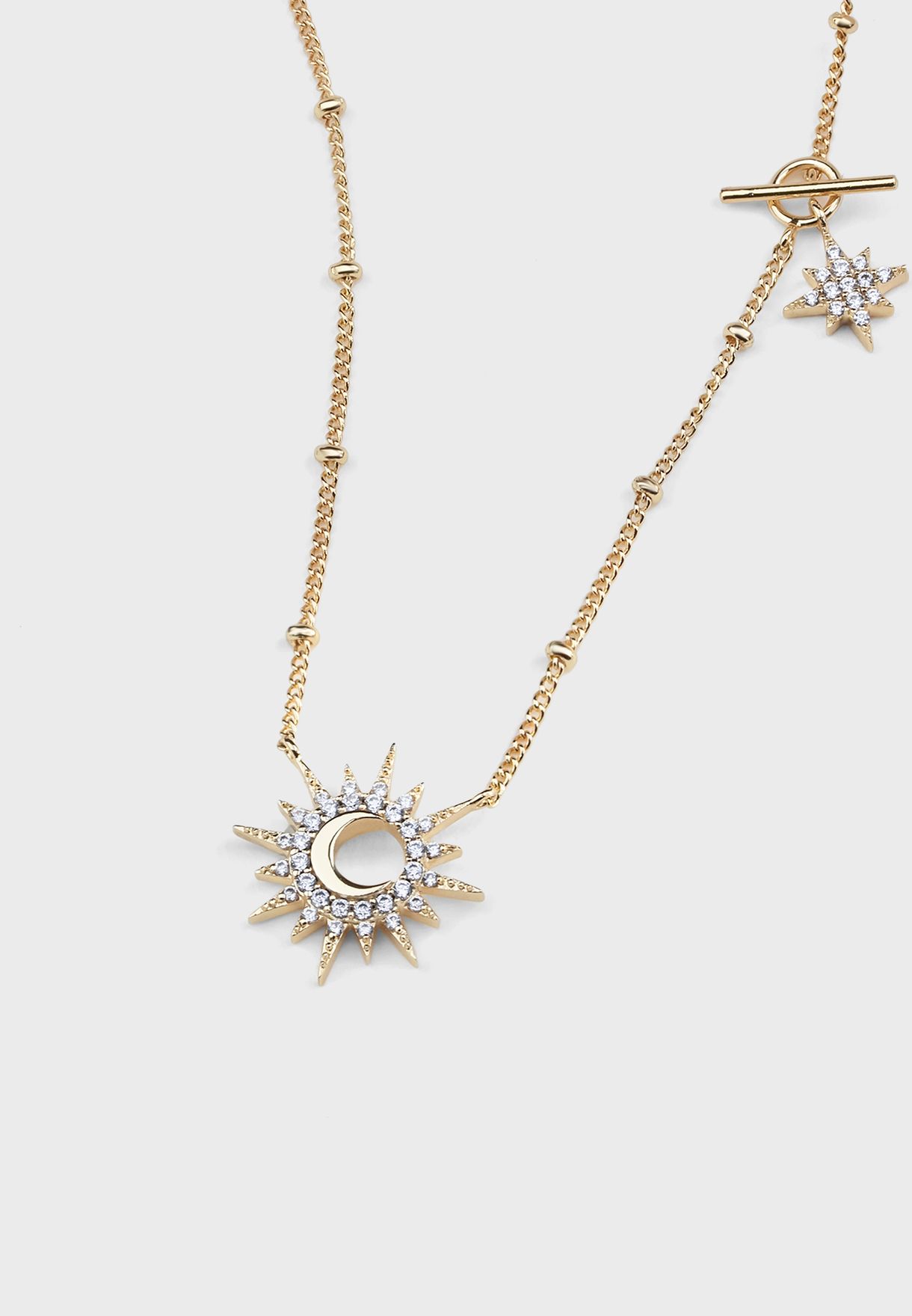 Sunlit Crescent Necklace