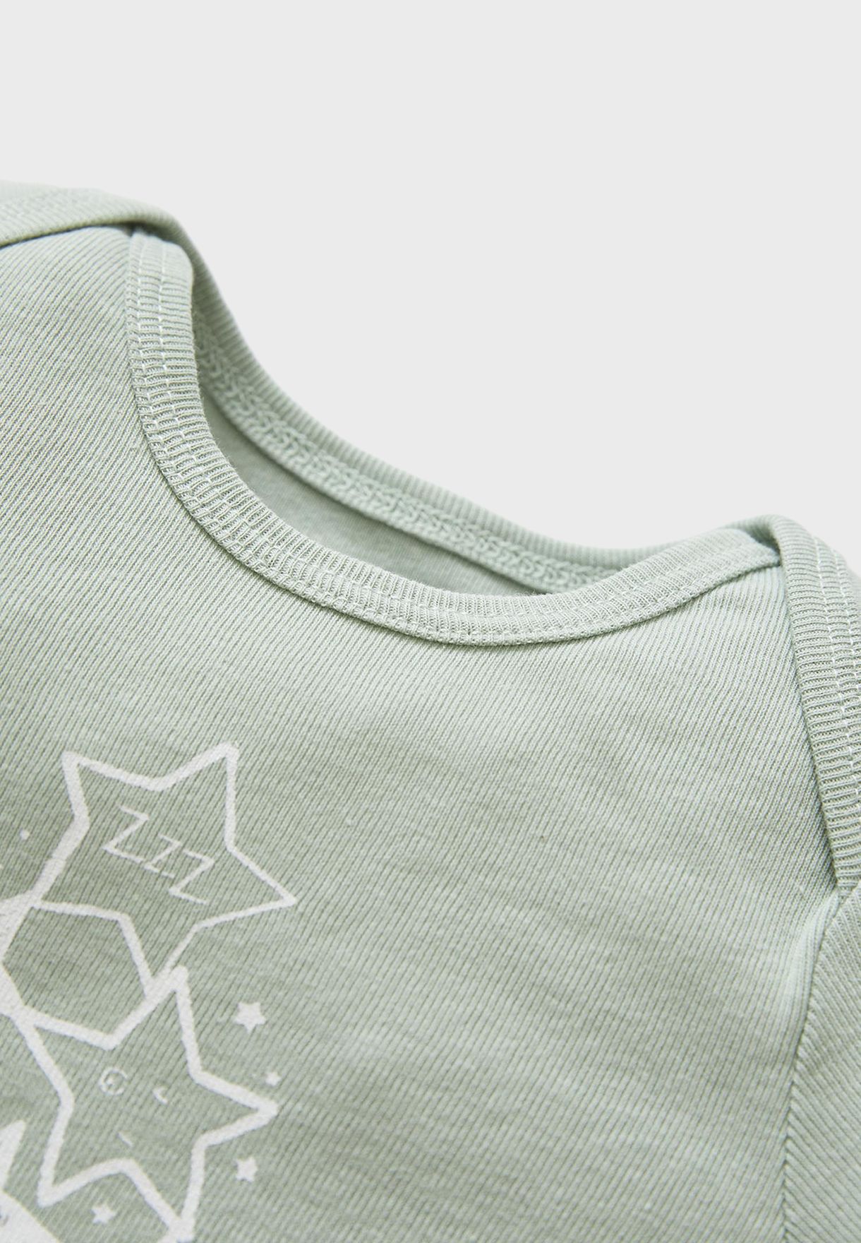 Infant Star Print Bodysuit & Romper set
