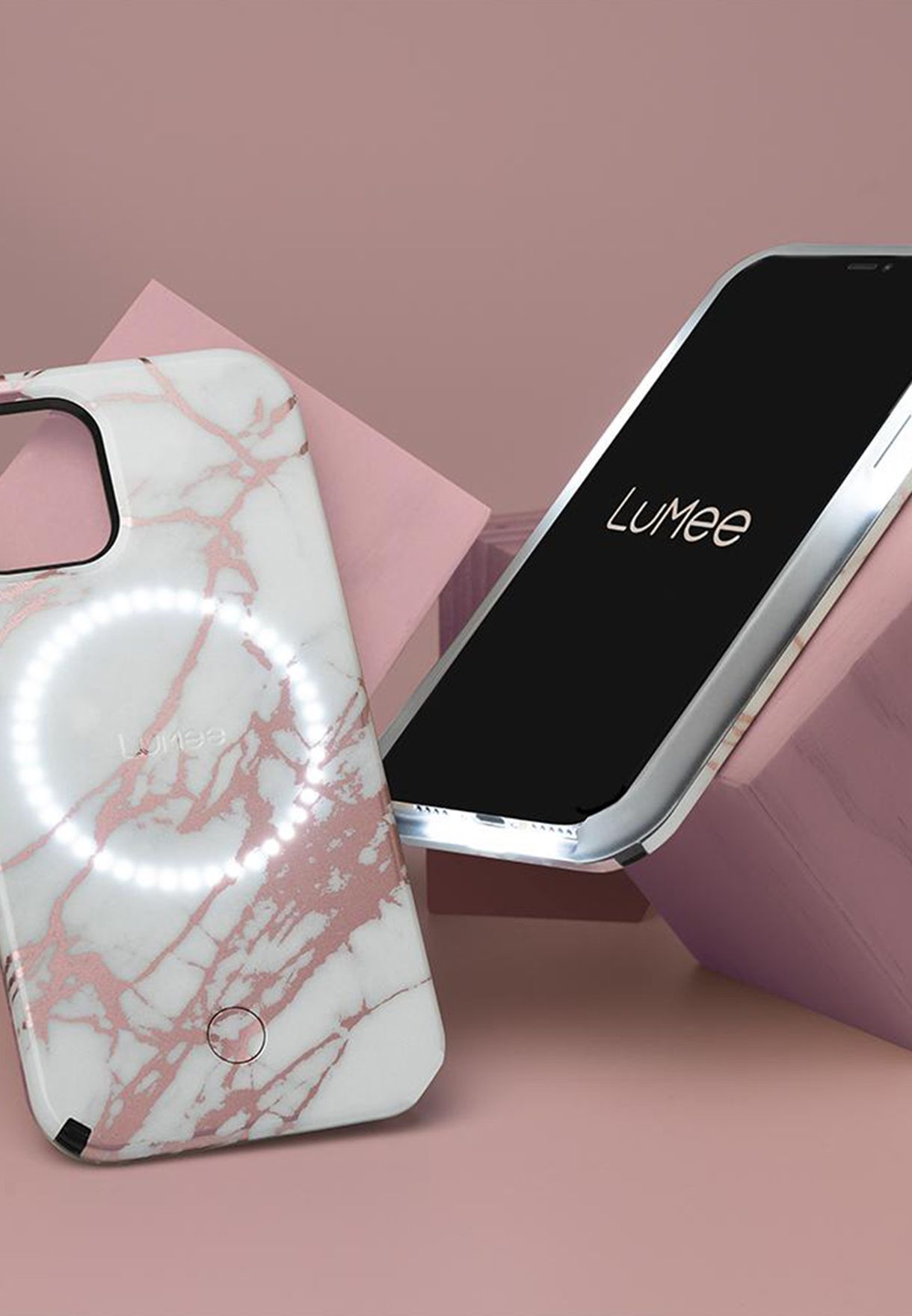 Buy White Halo Rose Gold Iphone 12 12 Pro Max Case For Women In Mena Worldwide Lm Lm Lm