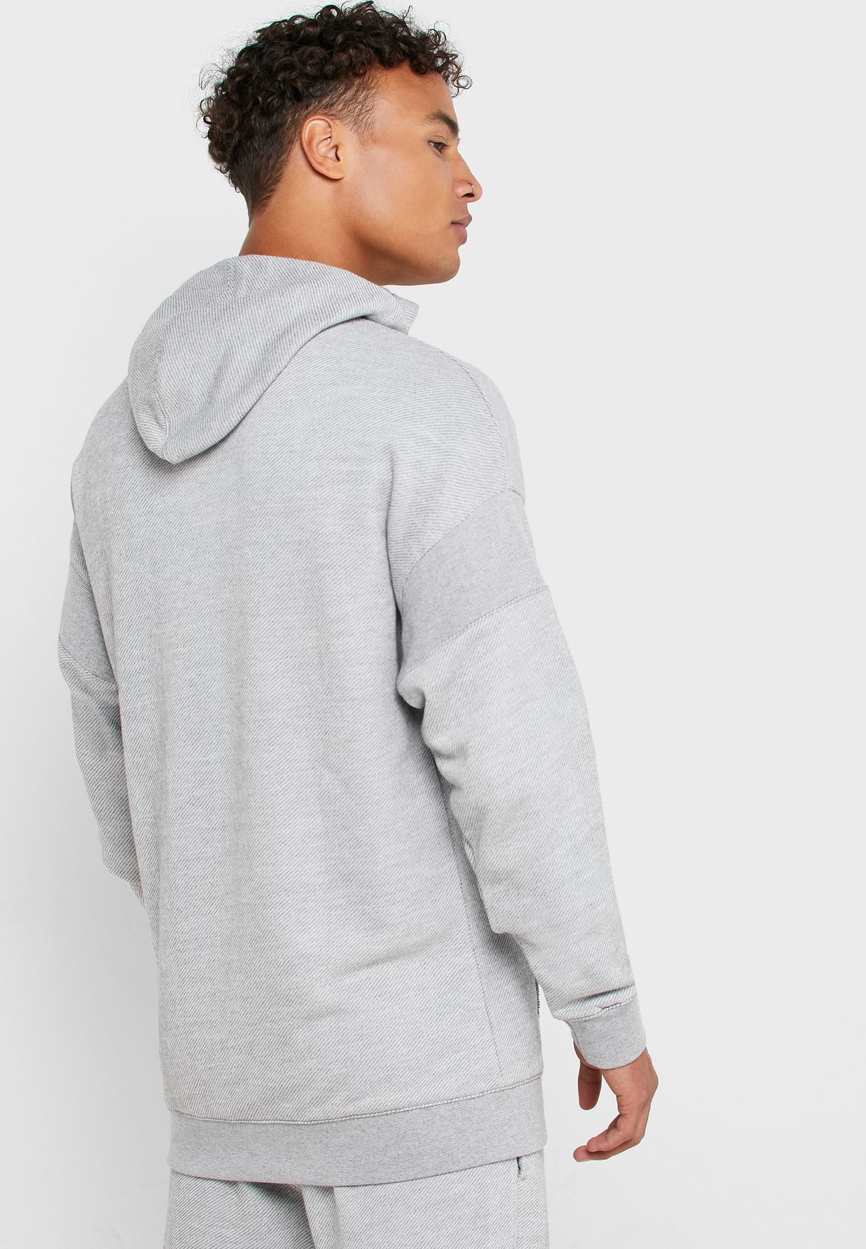 Download Buy Reebok grey Training Essential Melange Hoodie for Men ...