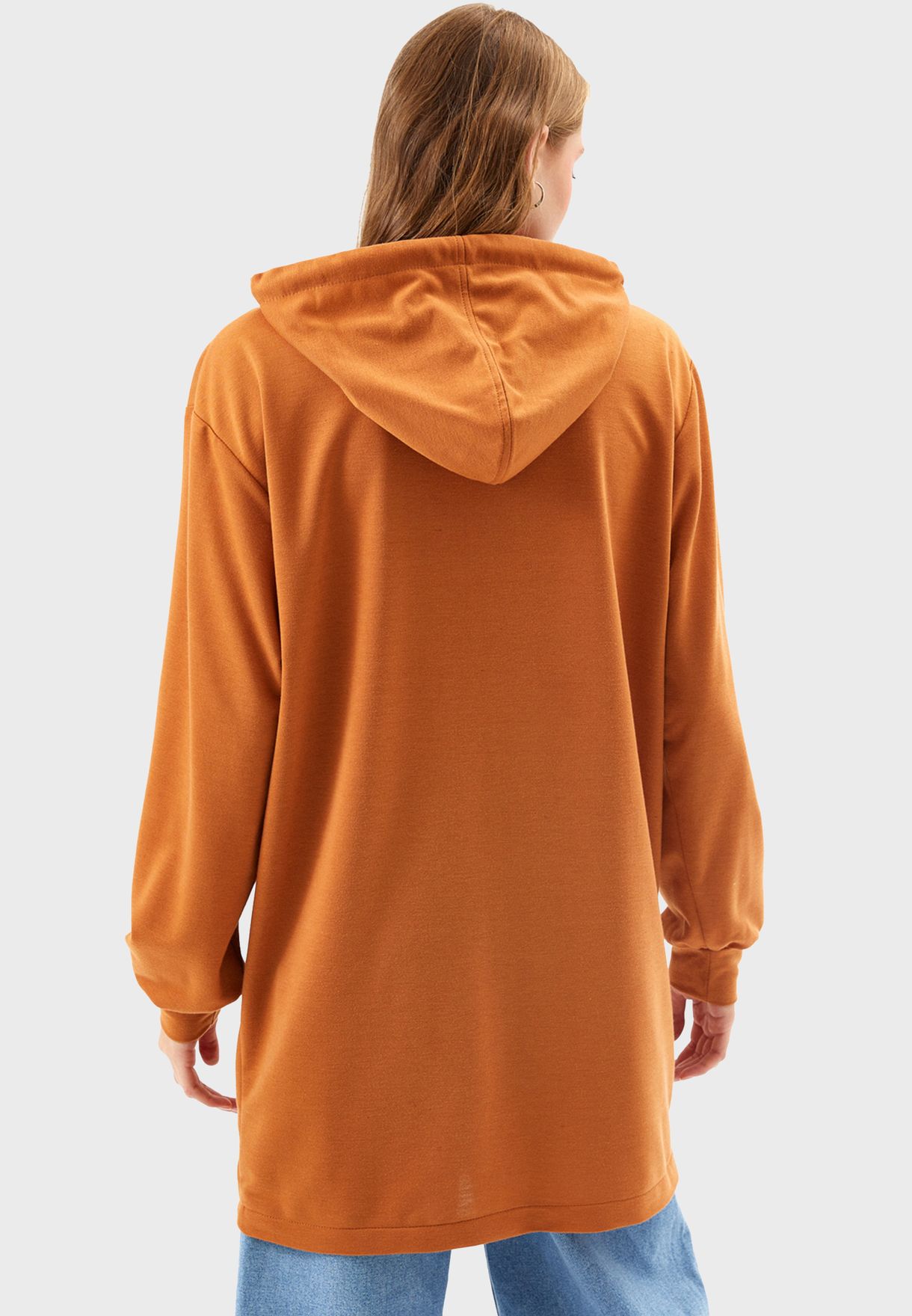 Graphic Detail Hoodie with Front Pockets