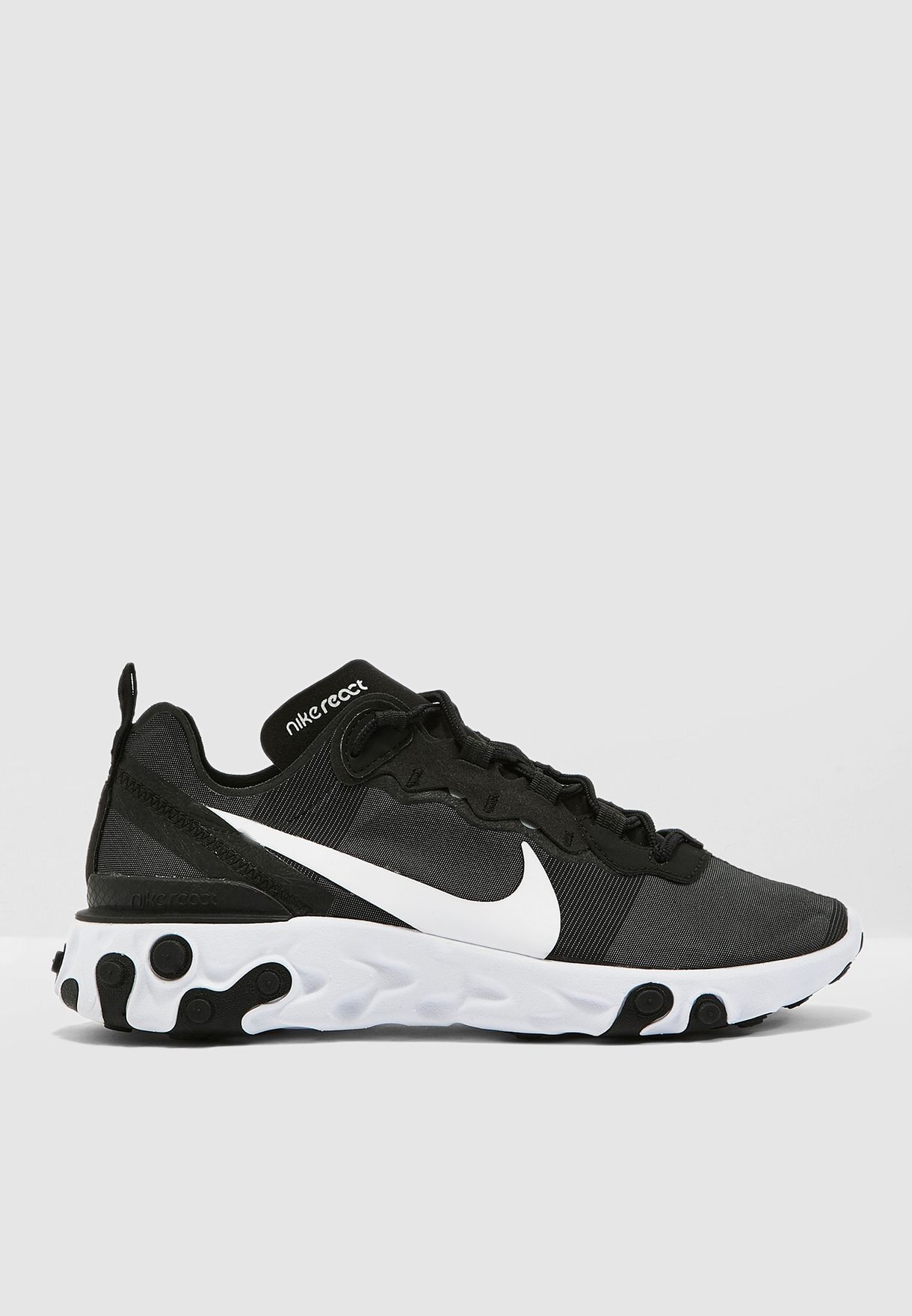 black nike react element 55 women's