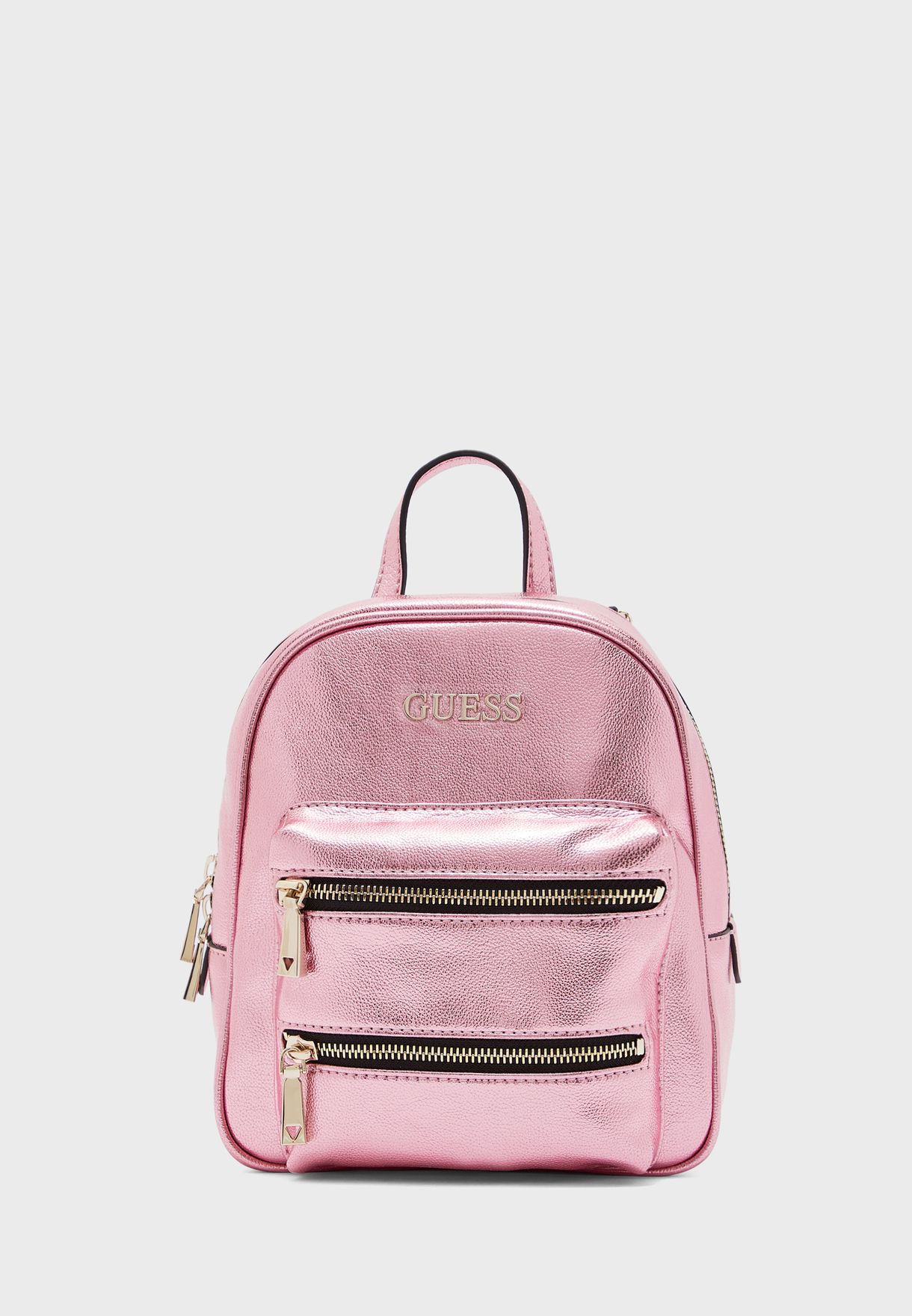 guess pink backpack