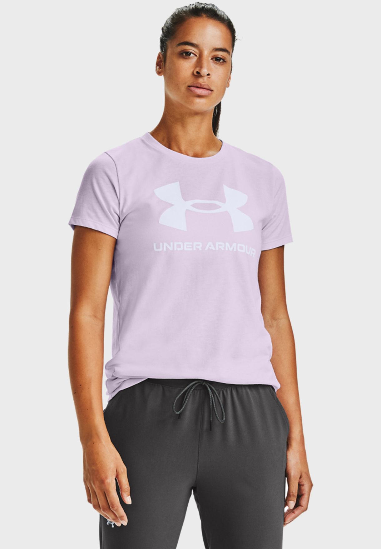 purple under armour shirt women's