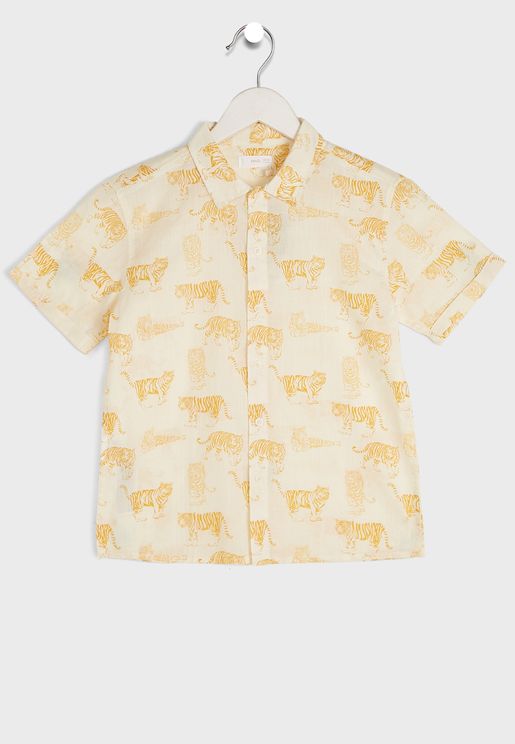 Kids Tiger Print Shirt
