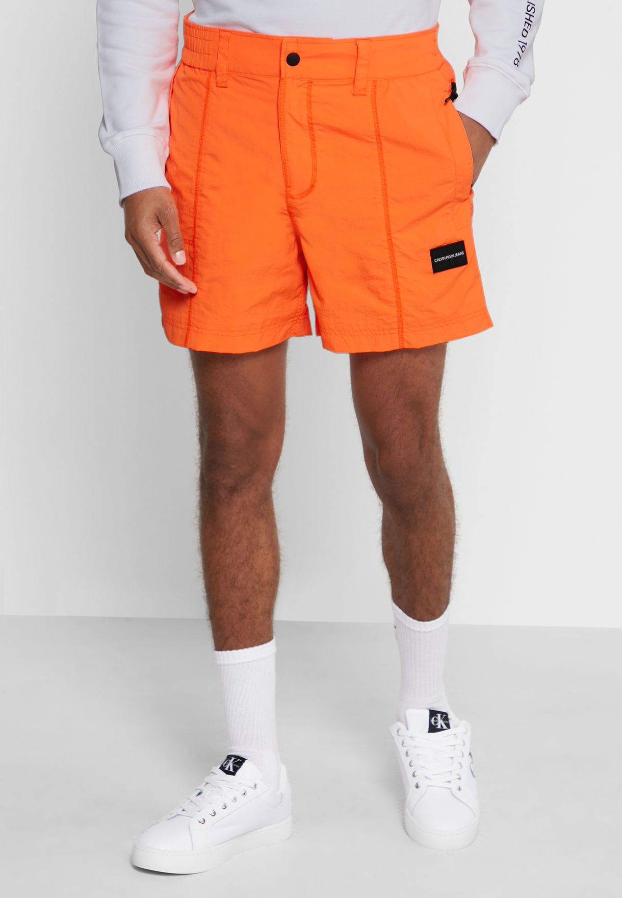 Buy Calvin Klein Jeans orange Hybrid Shorts for Men in MENA, Worldwide