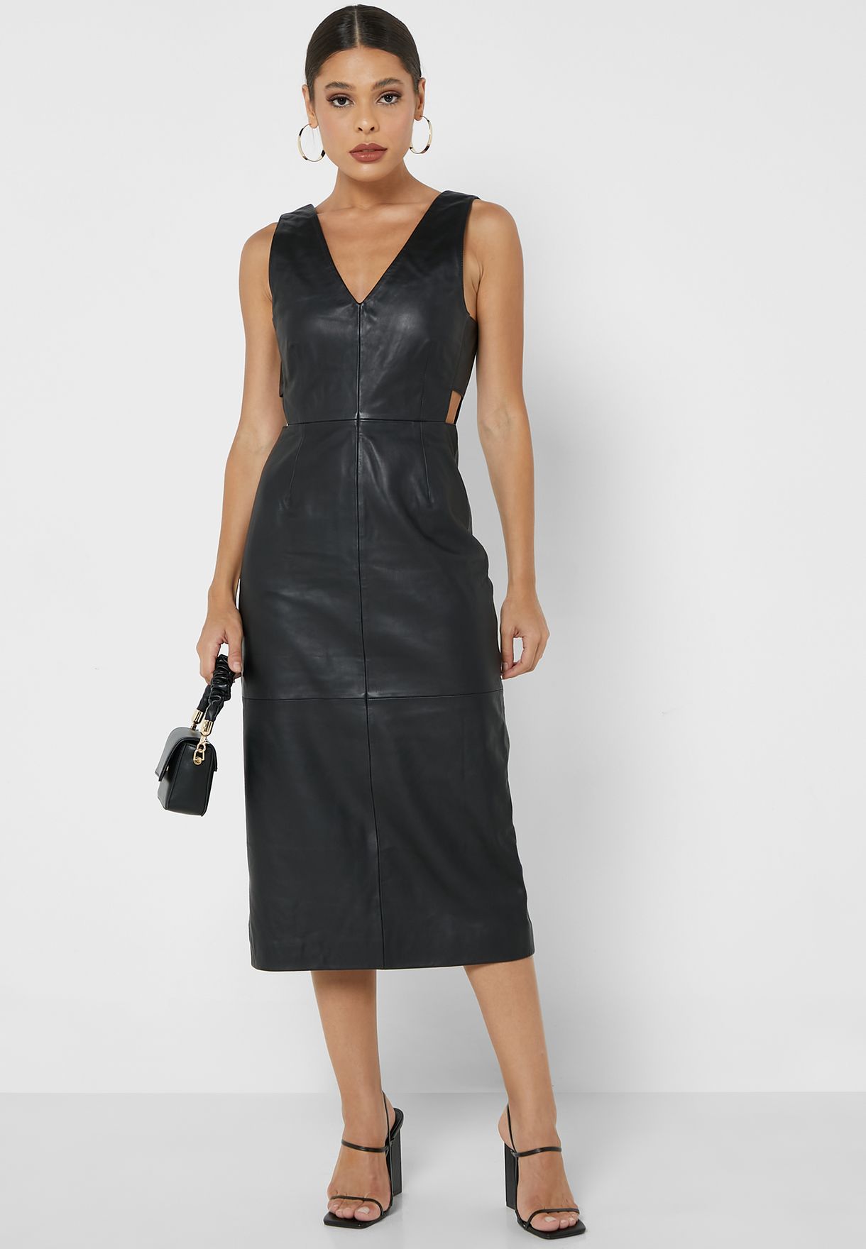 Buy Aligne black Cut Out Detail Dress for Women in Dubai, Abu Dhabi