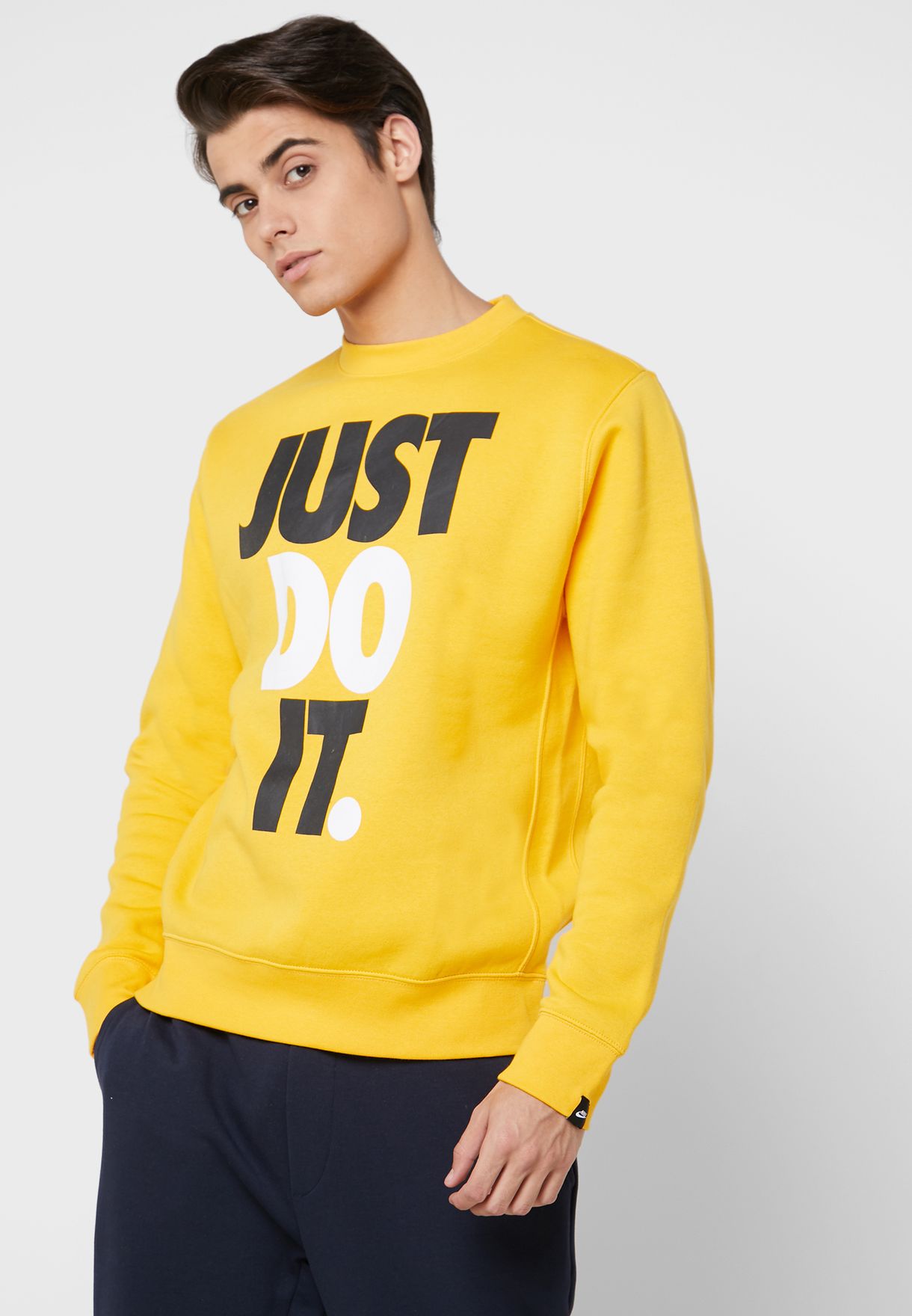 Buy Nike yellow NSW Just Do It Fleece 