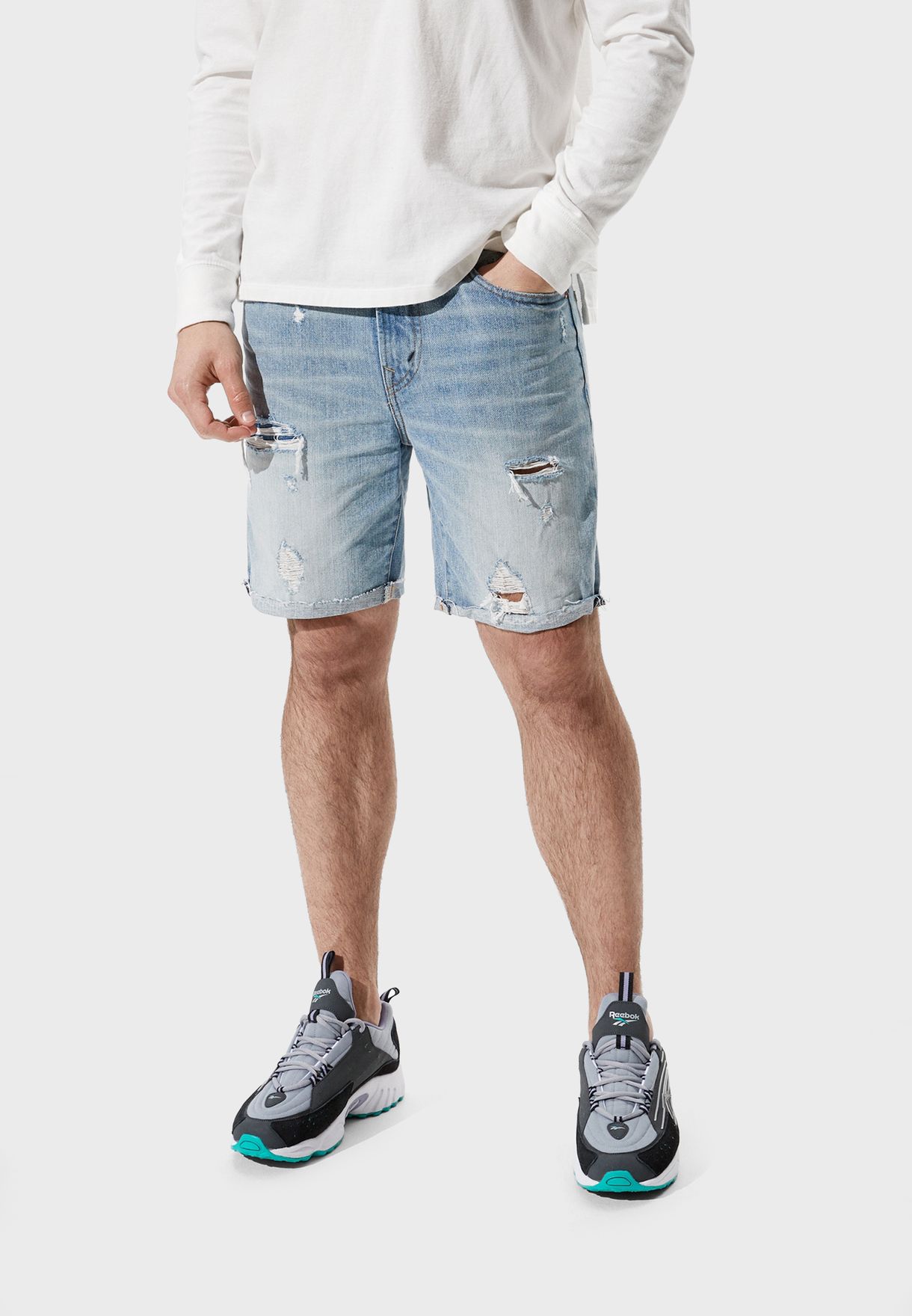 shoes with denim shorts