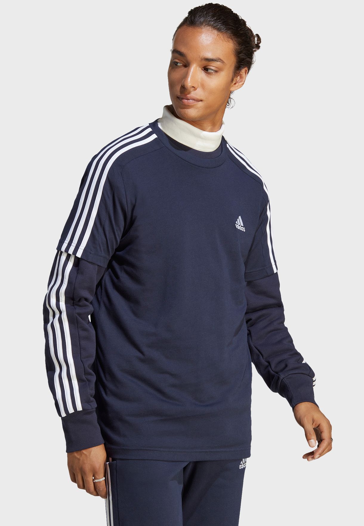 3 Stripe Essential Single Jersey T-Shirt