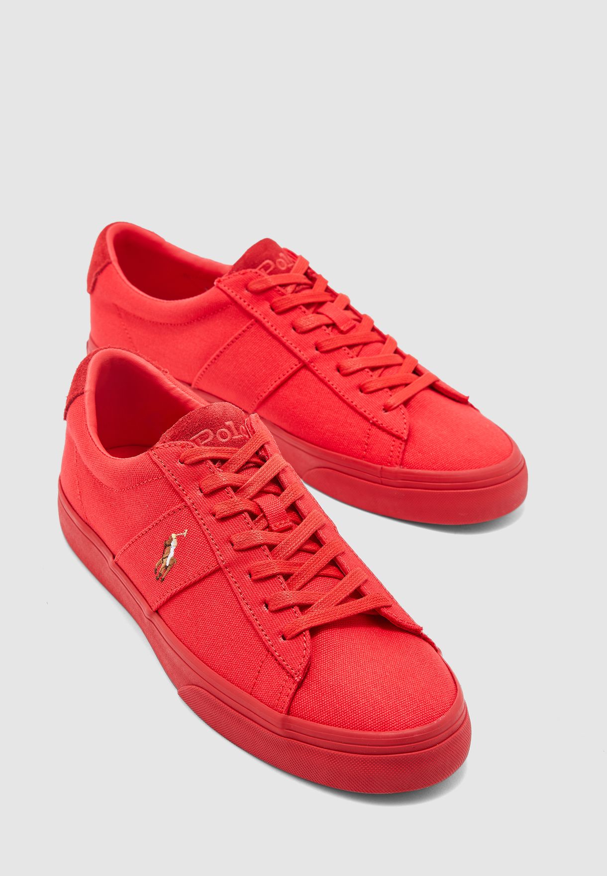 polo ralph lauren red sneakers