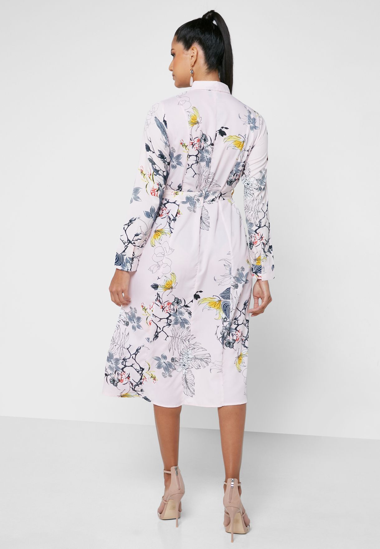 Shirt Dress With Tie Up