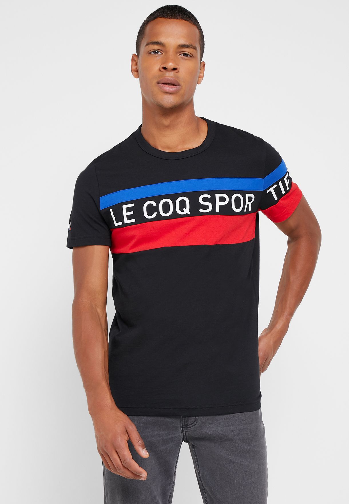 le coq sportif tricolore t shirt