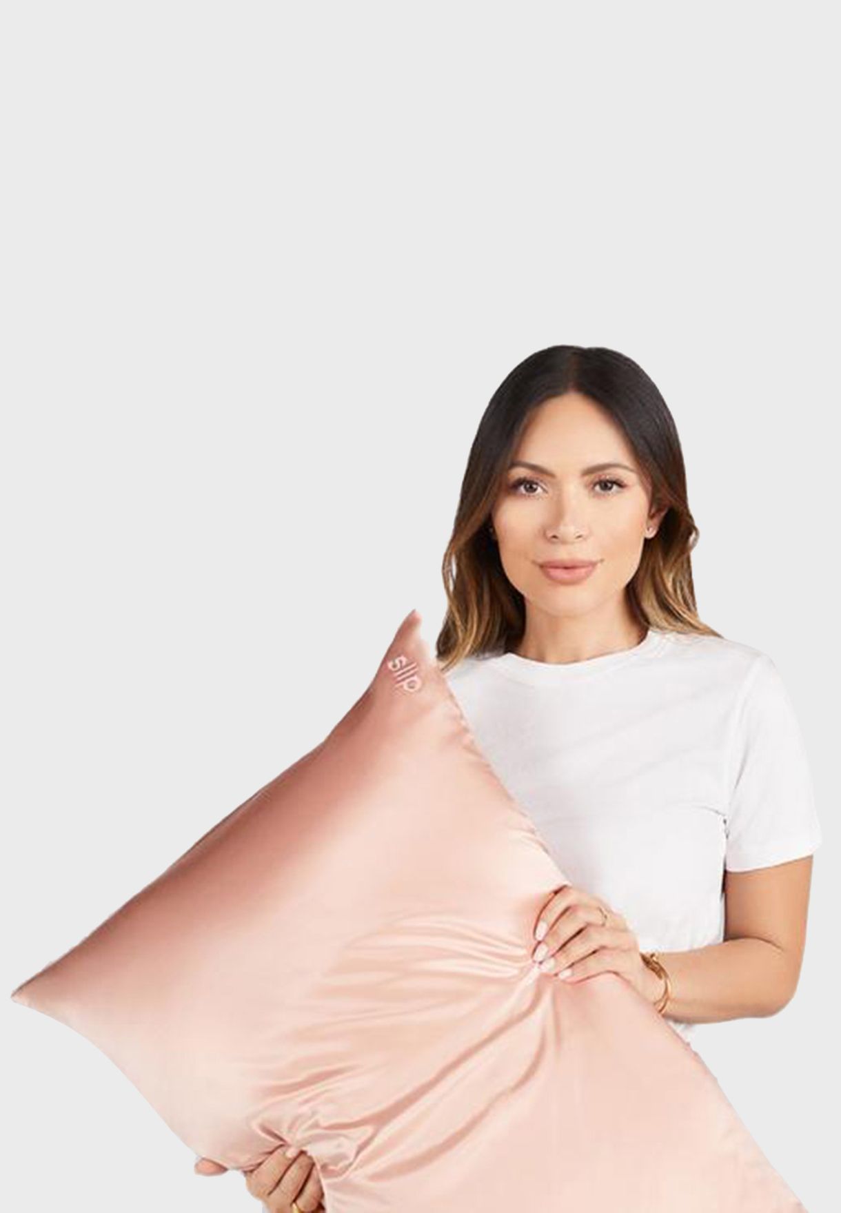 Queen Size Silk Pillow Case - Rose