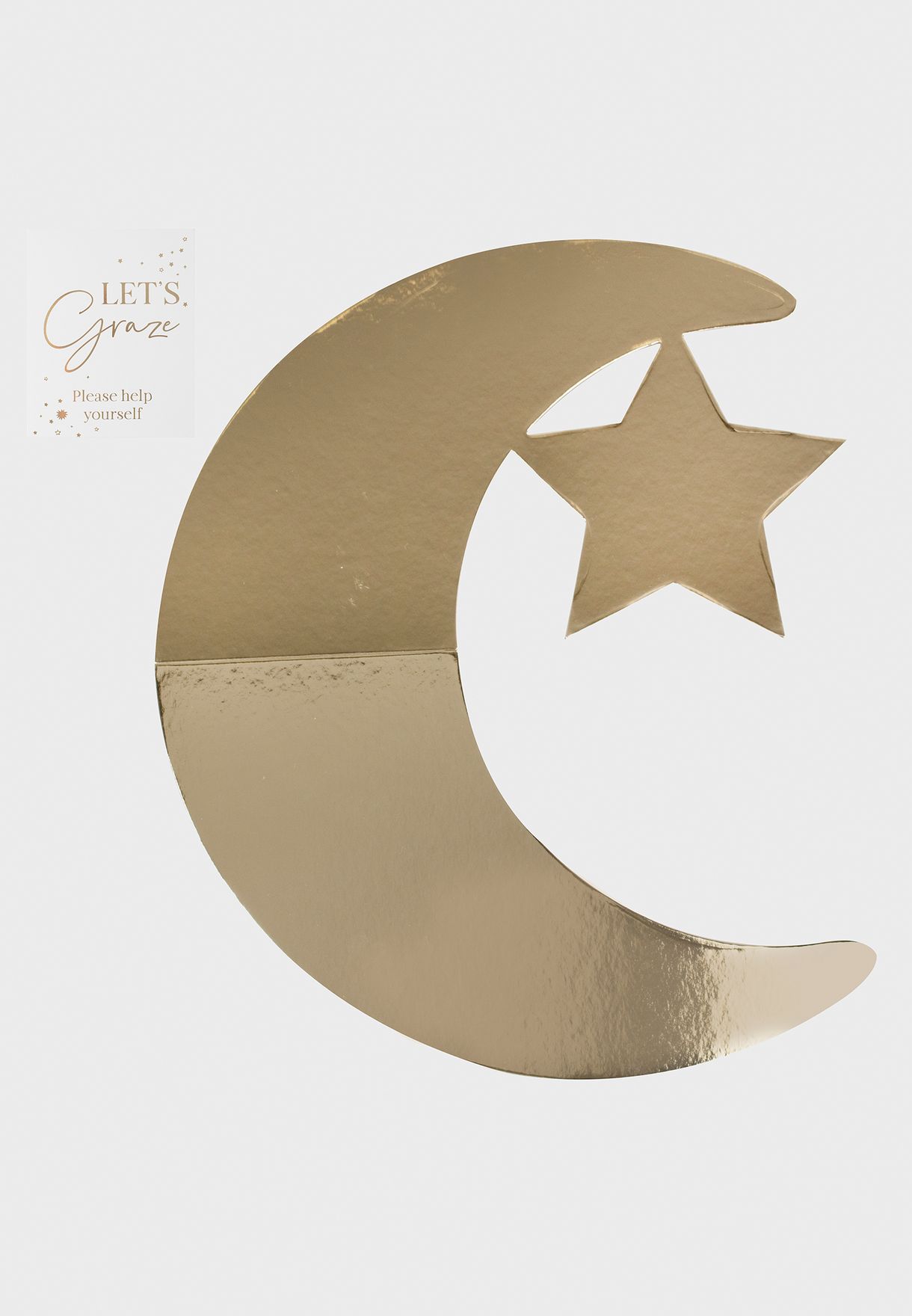 Crescent Moon And Star Partyware Grazing Board