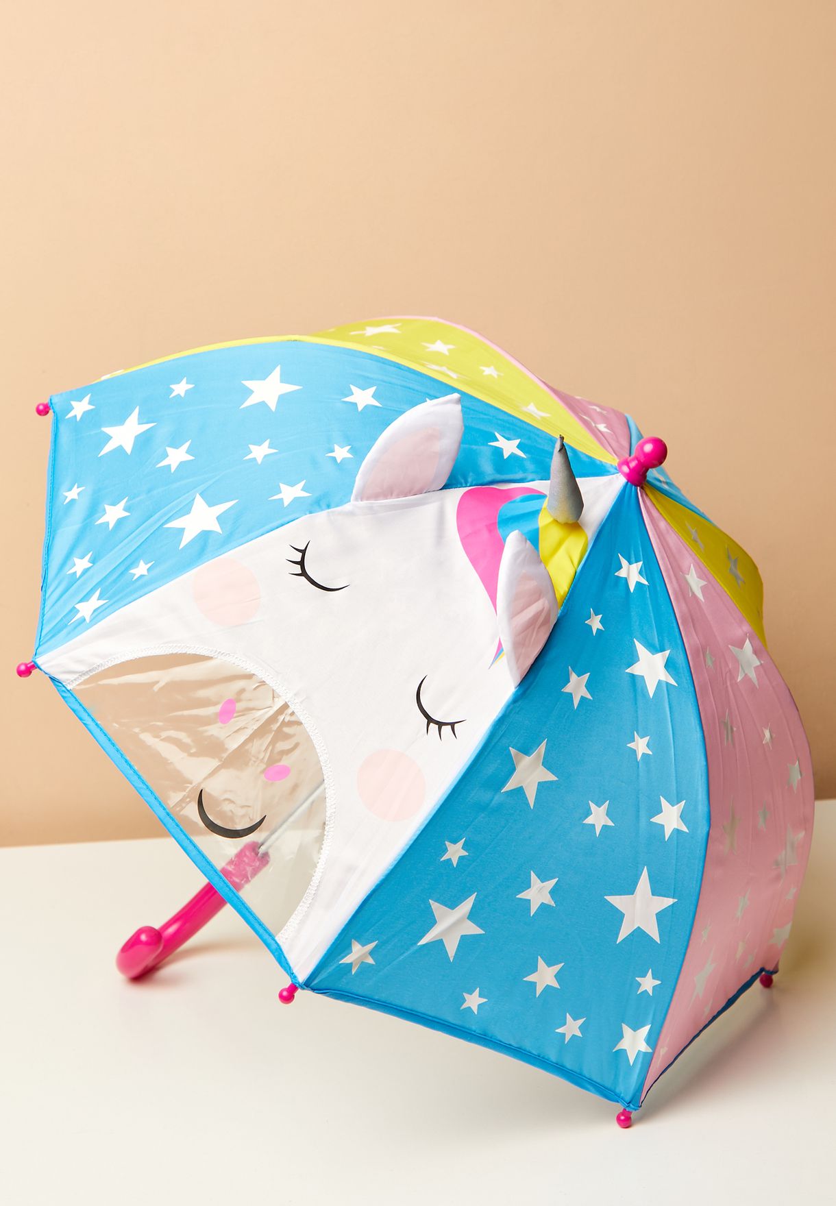 Buy Floss Rock multicolor 3D Rainbow Unicorn Umbrella for Kids in Dubai ...
