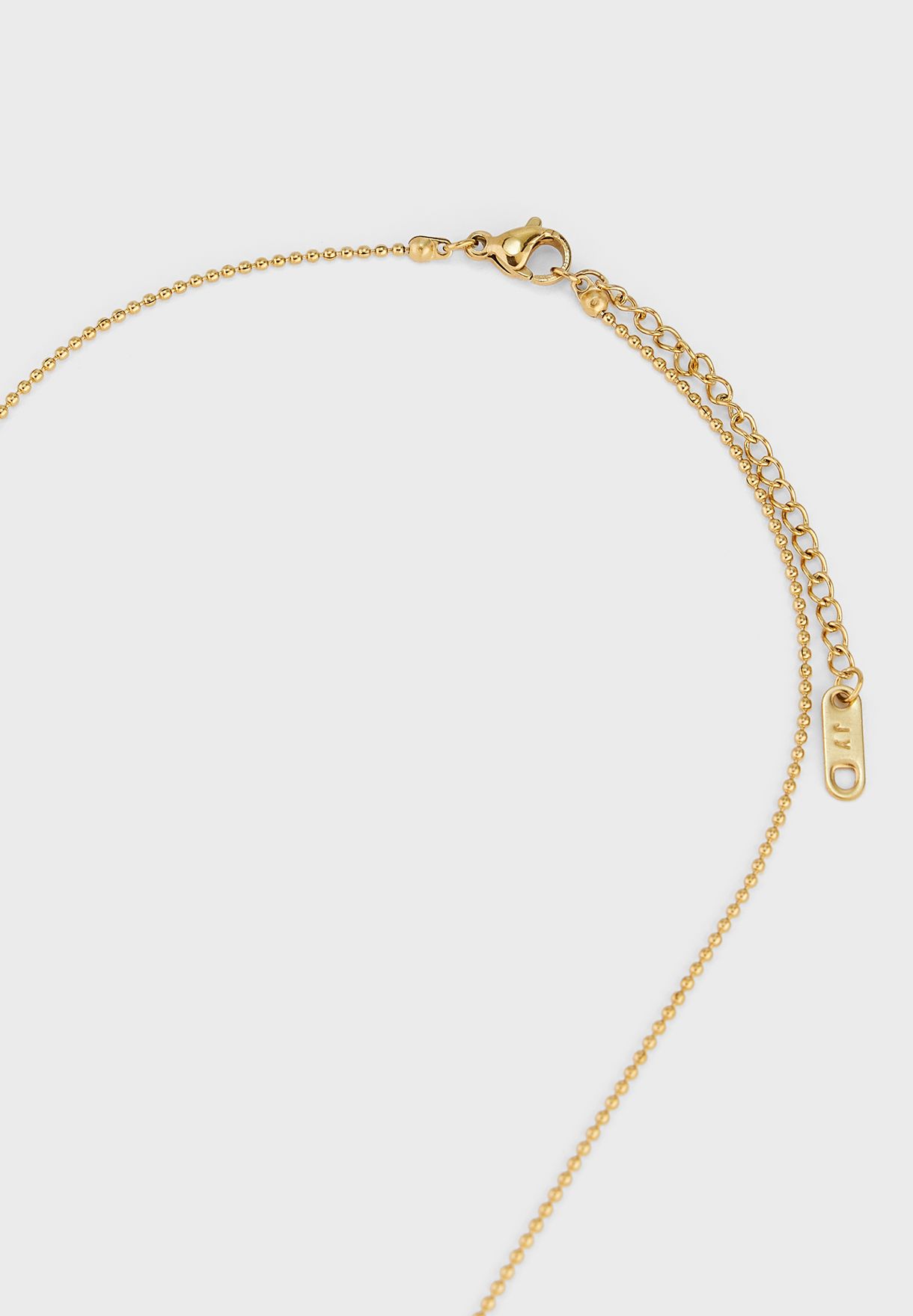 Buy Seventy five gold Rectangular Pendant Necklace for Men in MENA ...