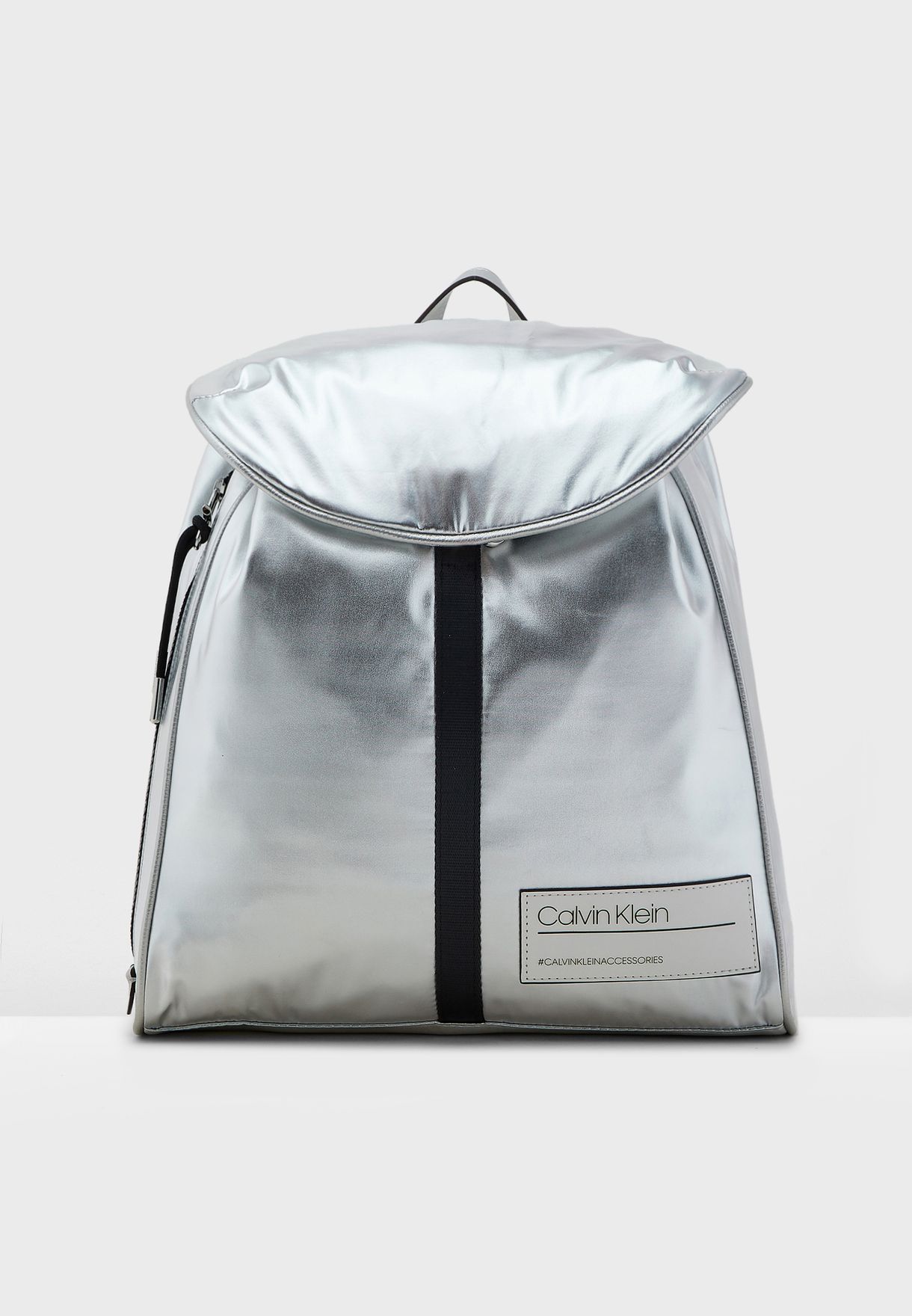 calvin klein backpack silver