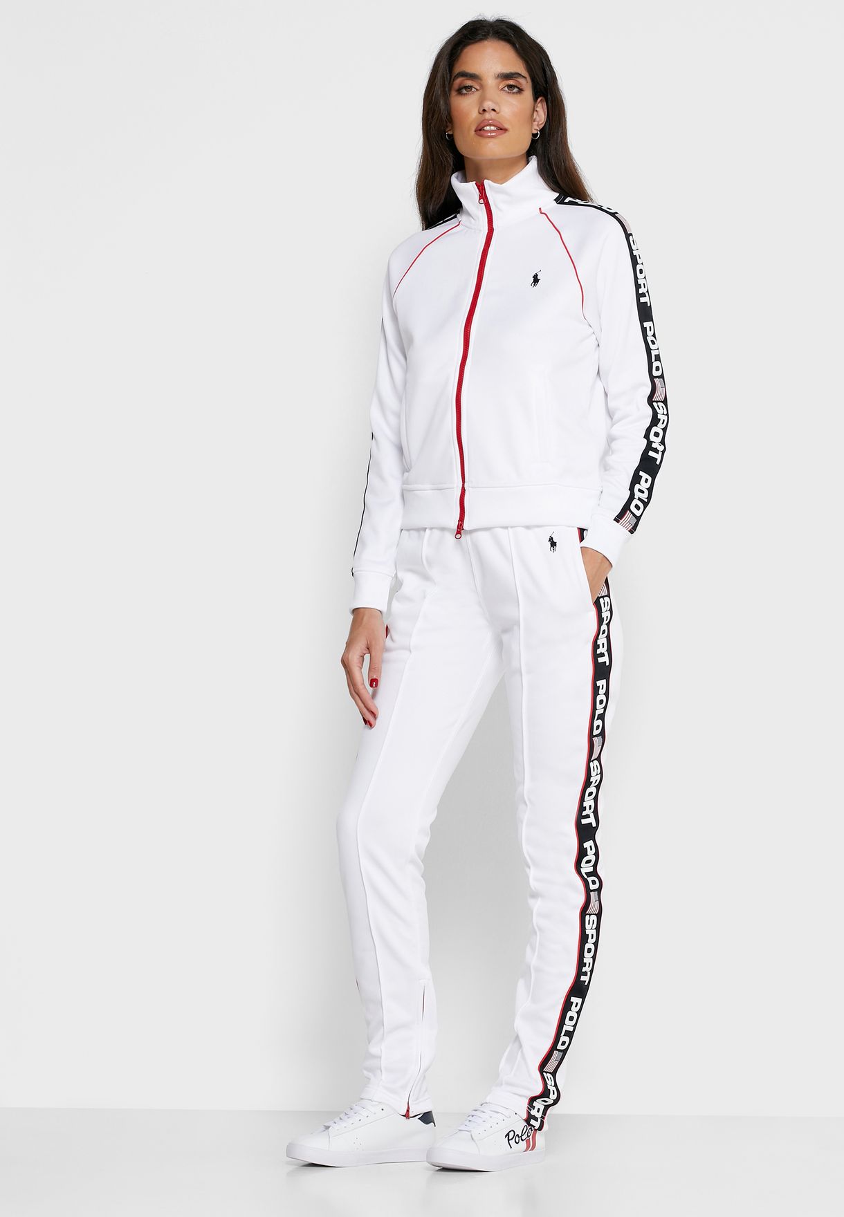 Buy Polo Ralph Lauren white Side Striped Logo Pants for Women in MENA,  Worldwide