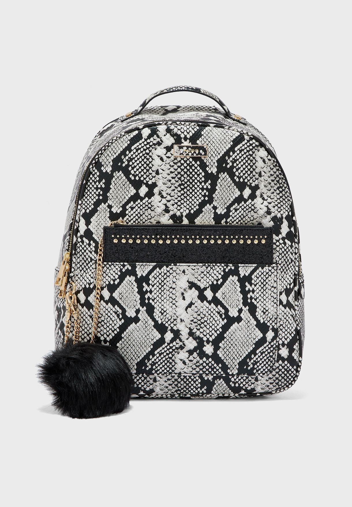 aldo snakeskin backpack