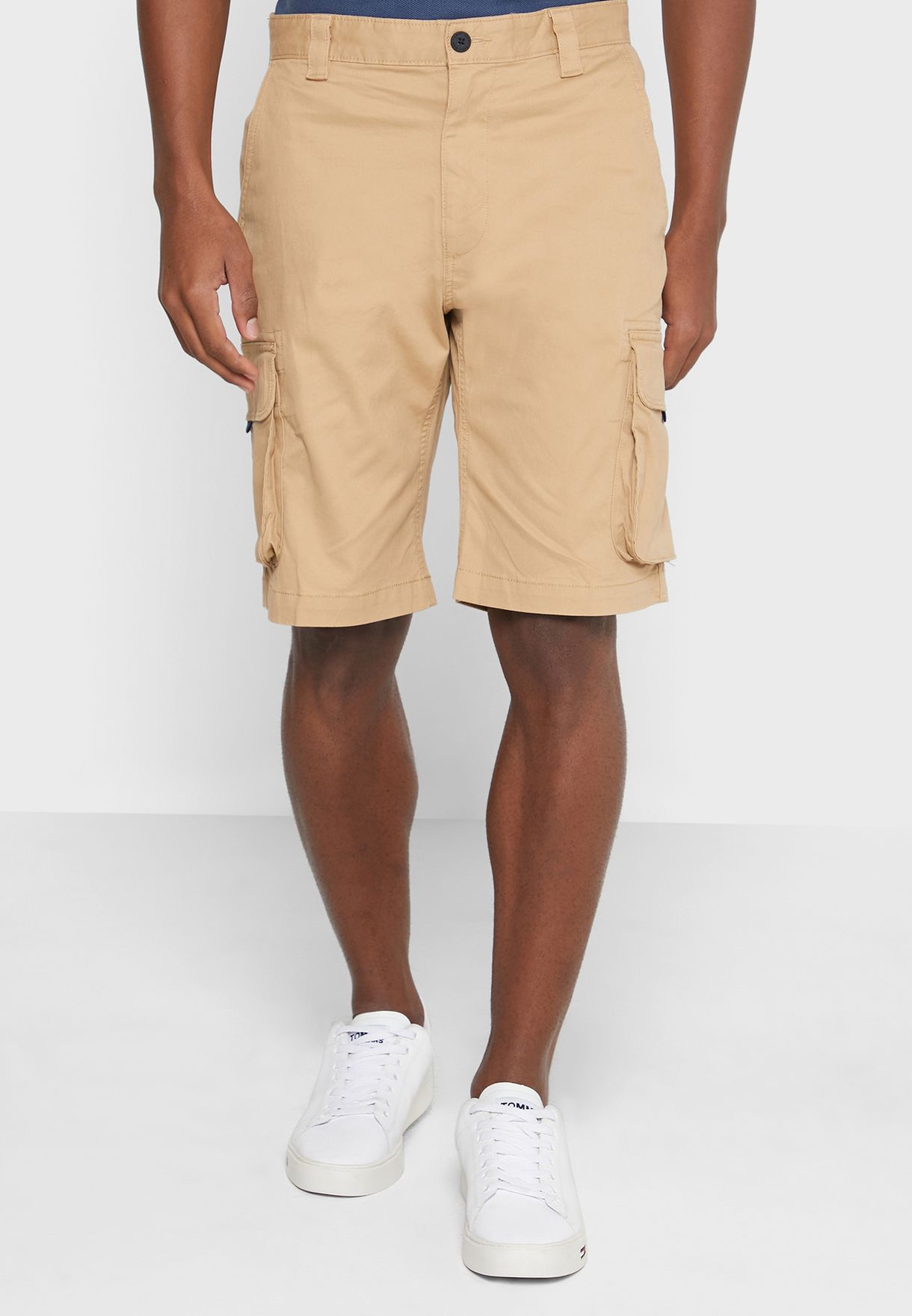 tommy jeans washed cargo shorts