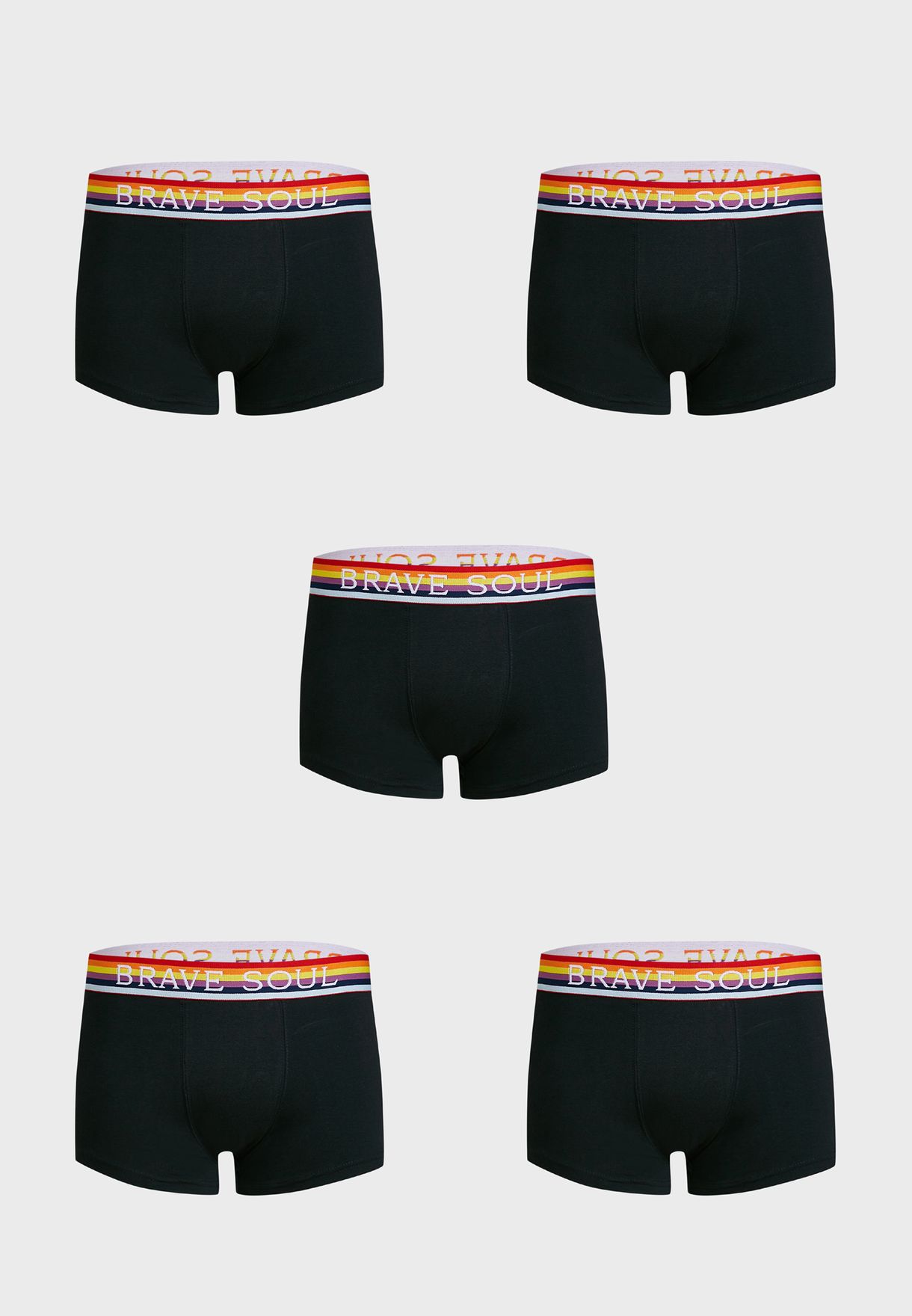 5 Pack Multicolor Boxers