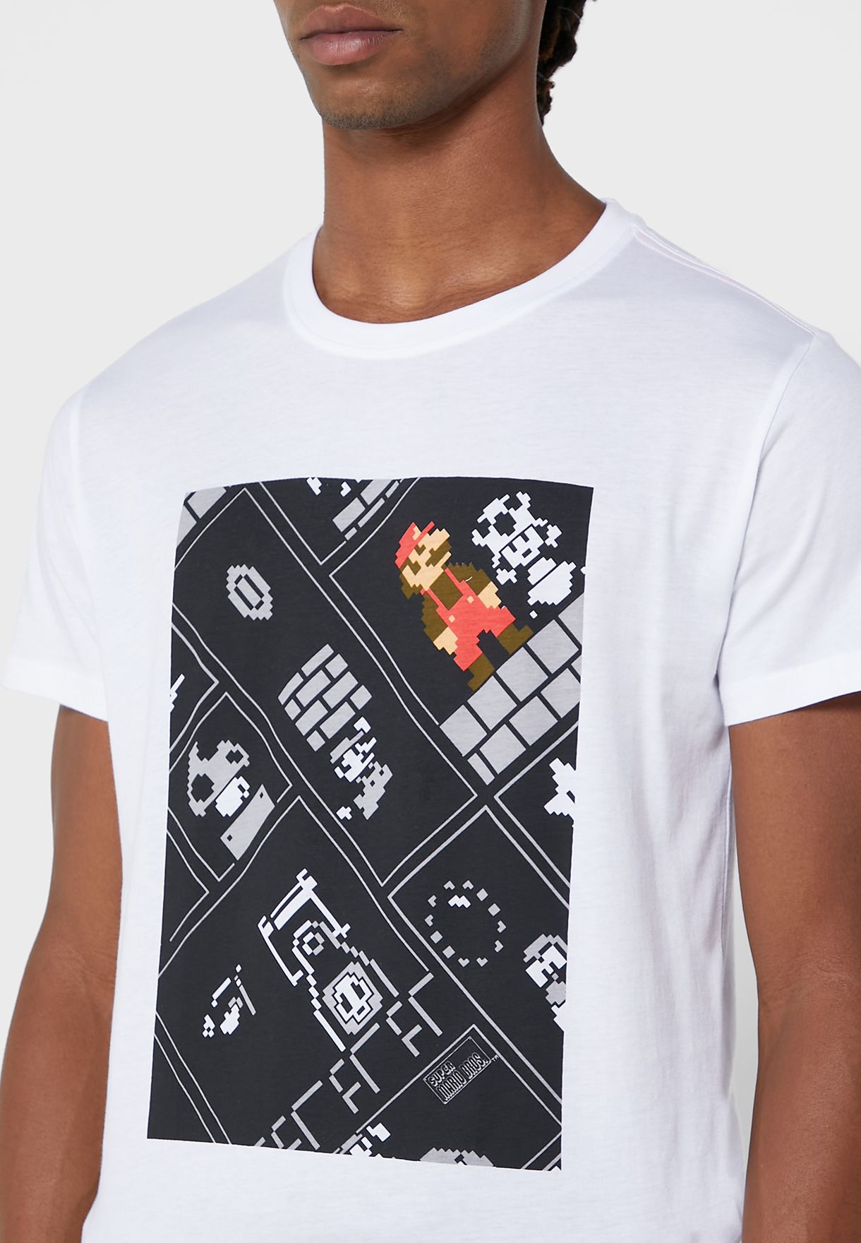 8Bit Super Mario Bros Crew Neck T-Shirt