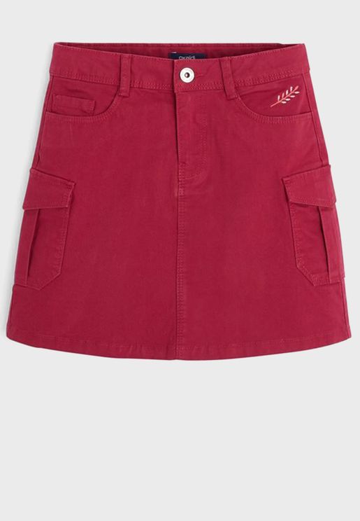 Kids Side Pocket Skirt