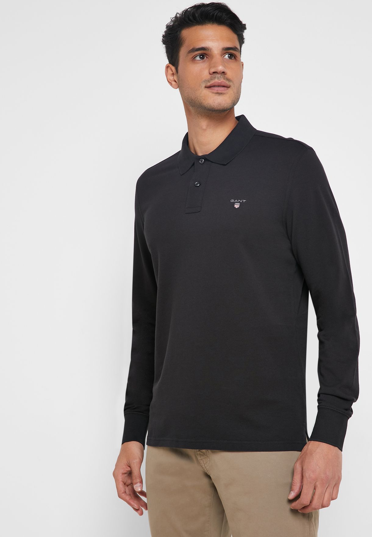 gant solid pique polo shirt