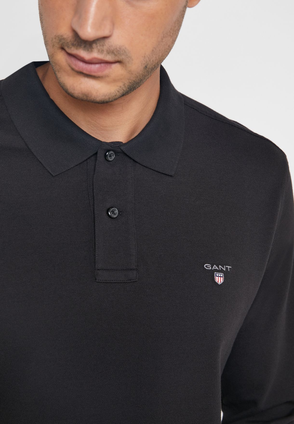 gant solid pique polo shirt