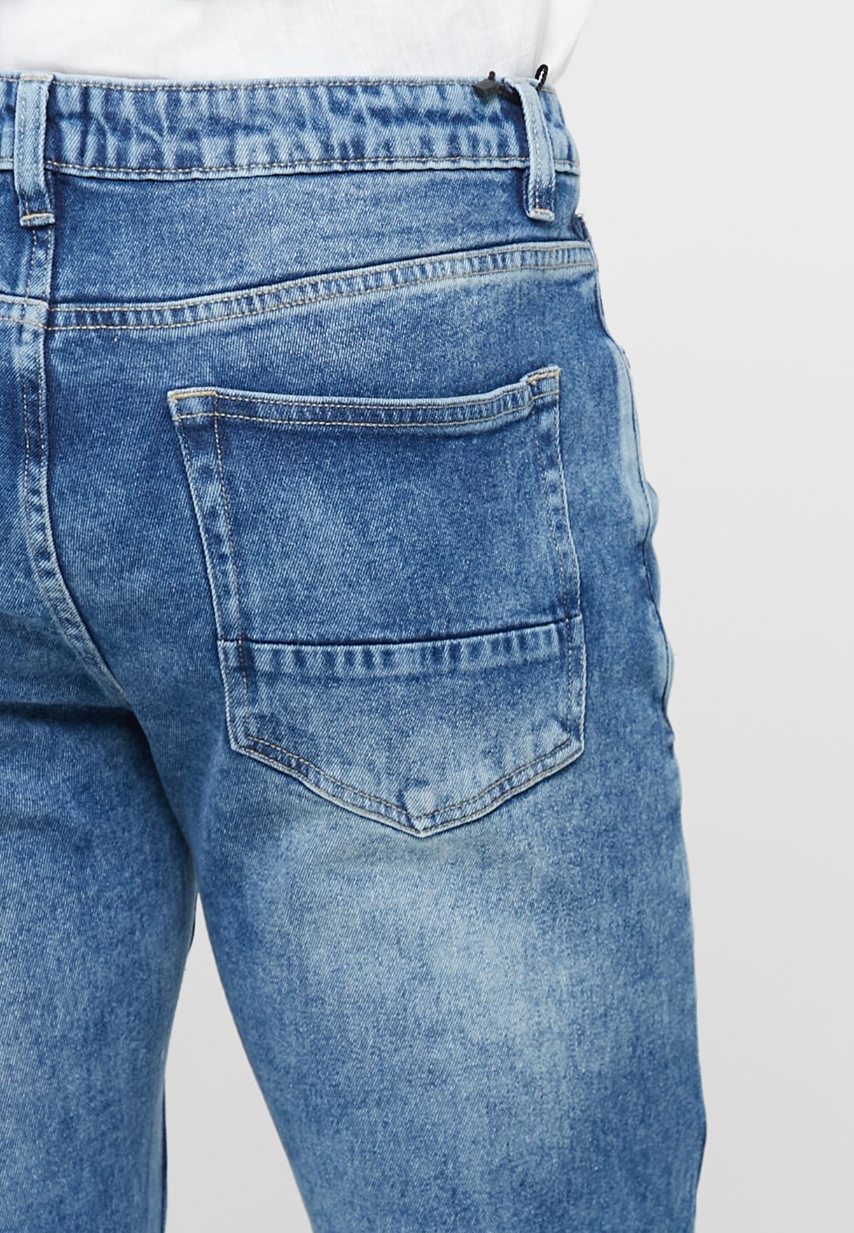Slim Fit Distress Jean